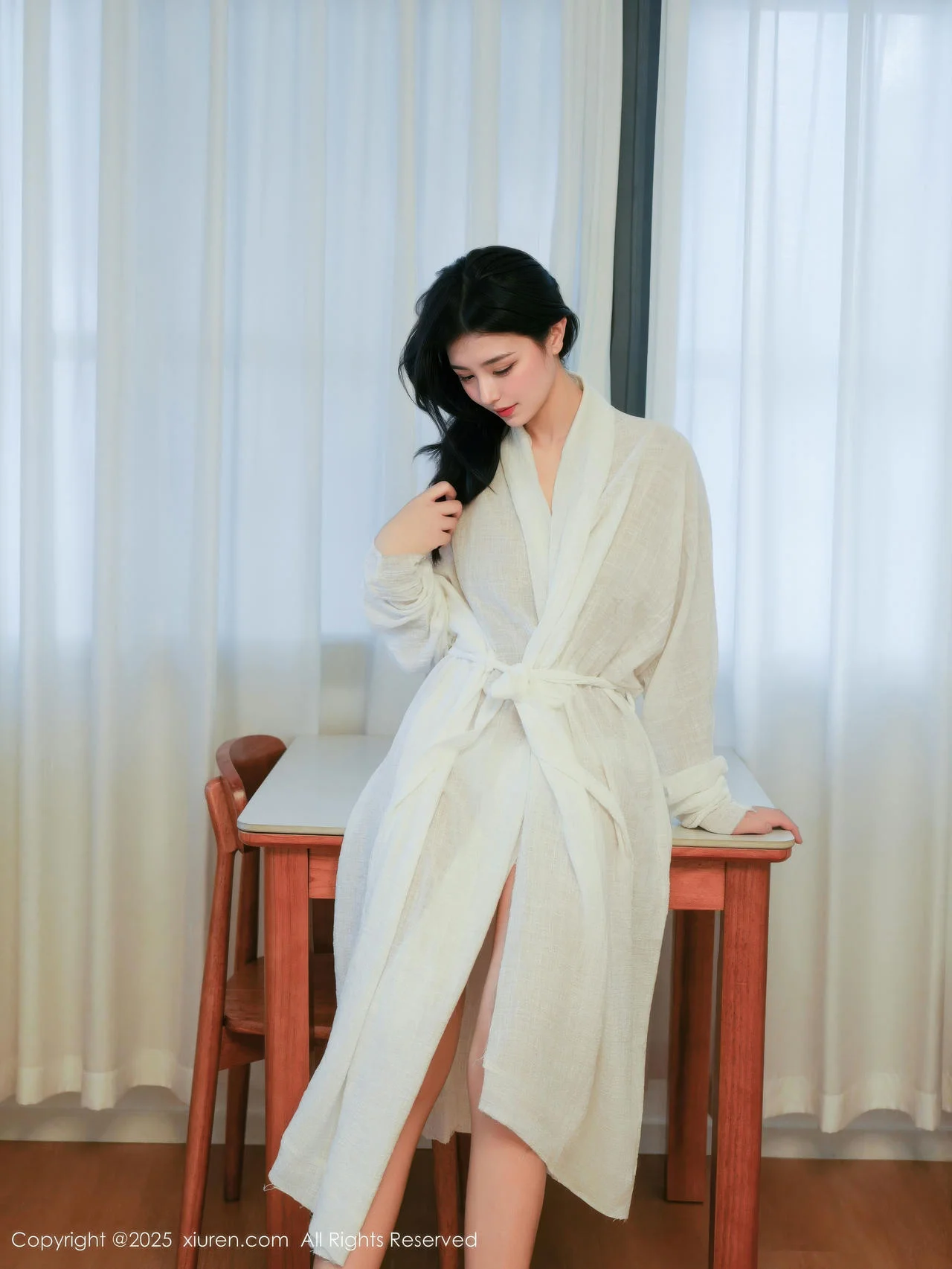 XiuRen 秀人 No.10920 林悦溪儿 白色浴袍玉体诱惑 - 7