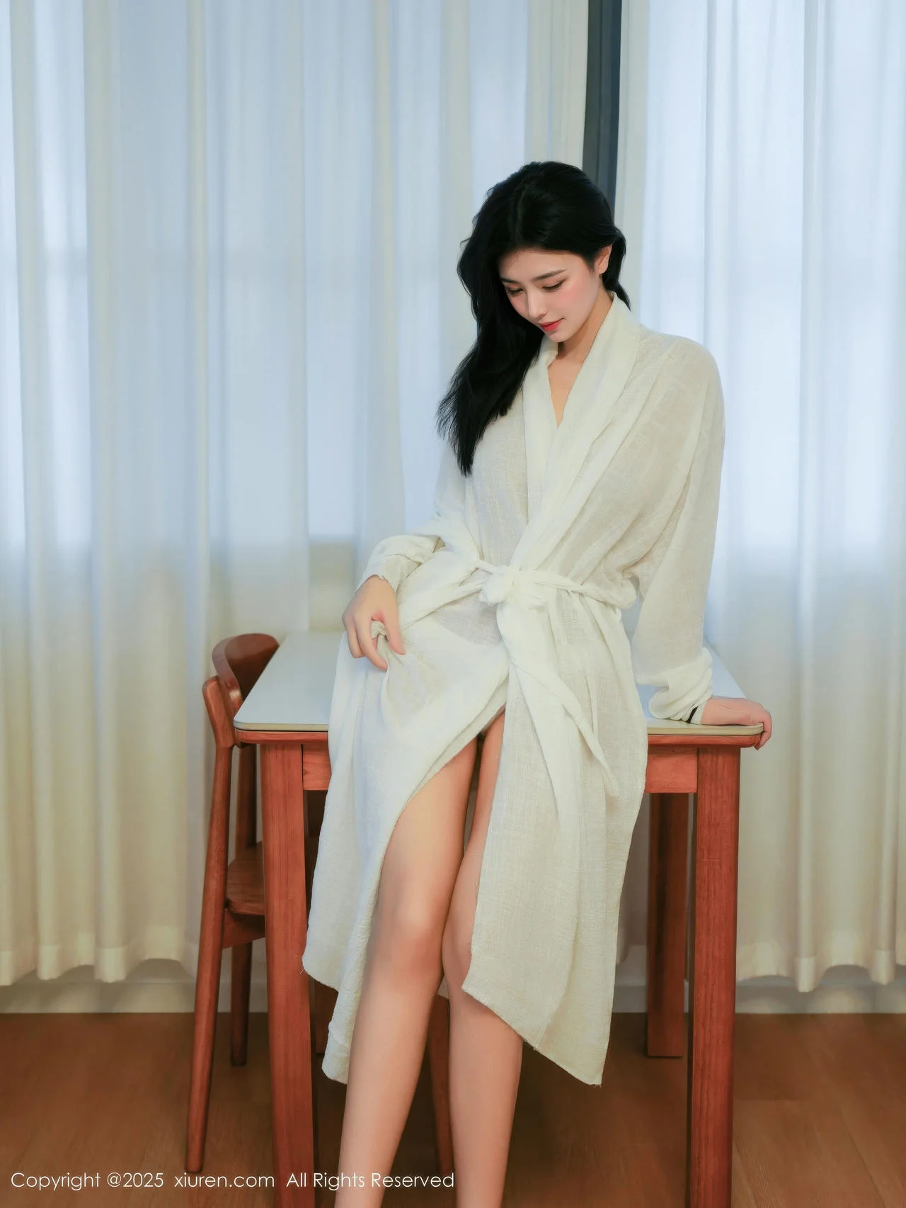 XiuRen 秀人 No.10920 林悦溪儿 白色浴袍玉体诱惑 - 9