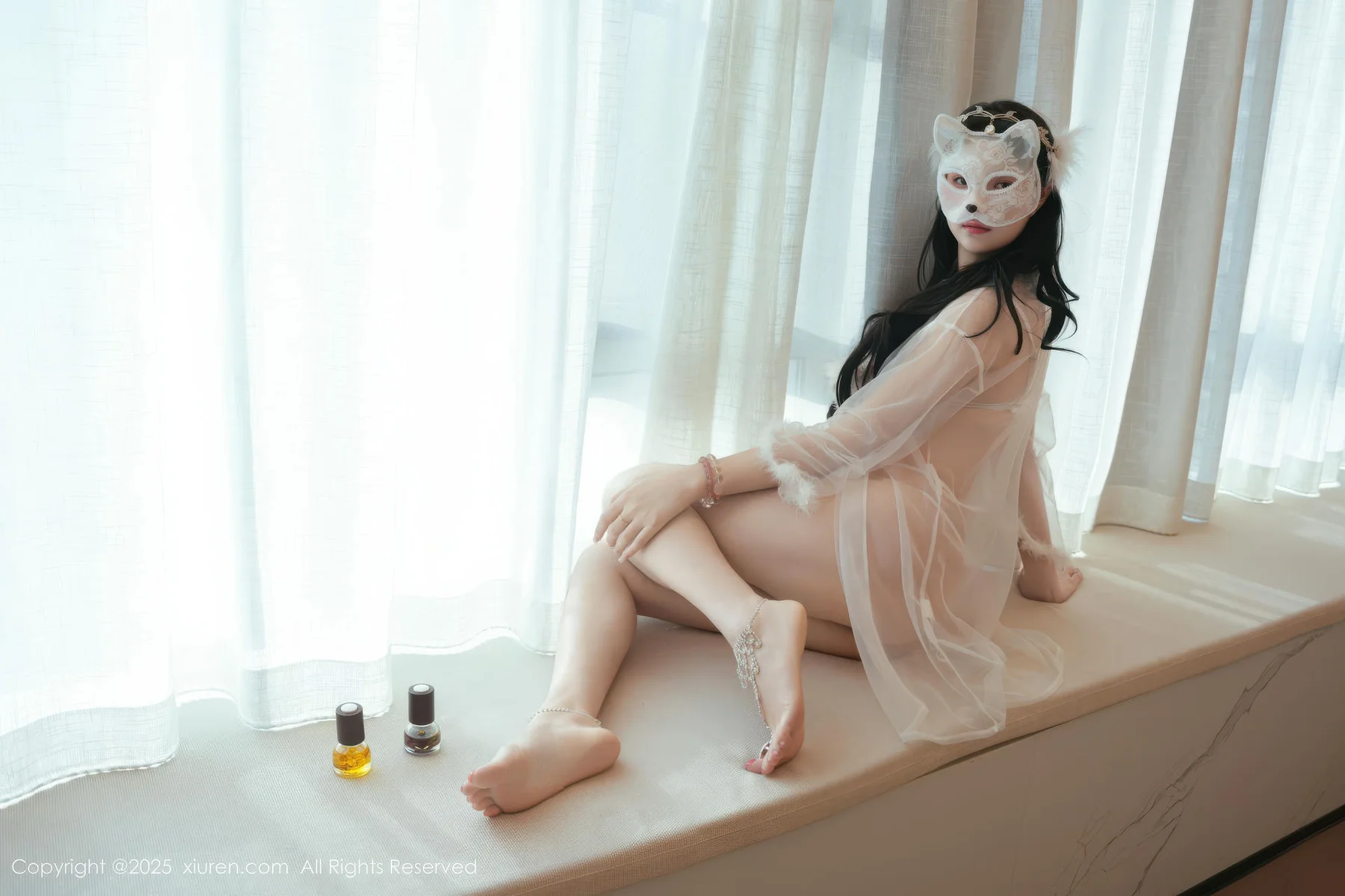 XiuRen 秀人 No.10923 软情 透视白色薄纱妩媚欲滴 - 9