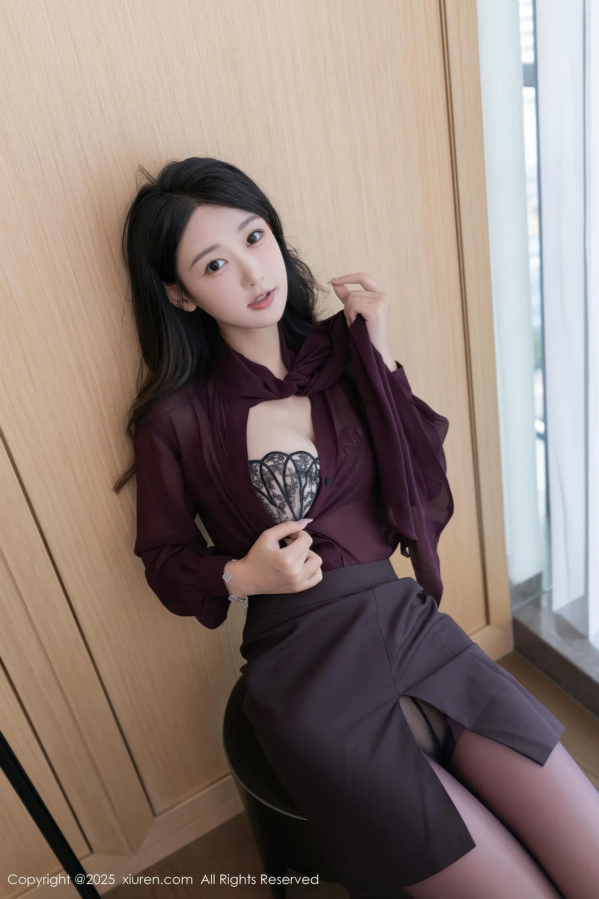 XiuRen 秀人 No.10941 唐安琪 性感紫色丝袜 - 5