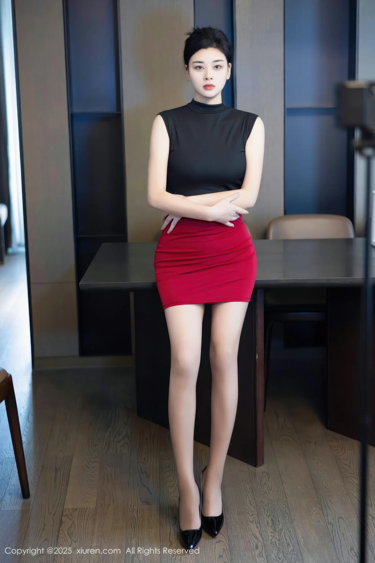 XiuRen 秀人 No.10948 徐清妍 黑色OL服饰魅惑黑丝 - 1