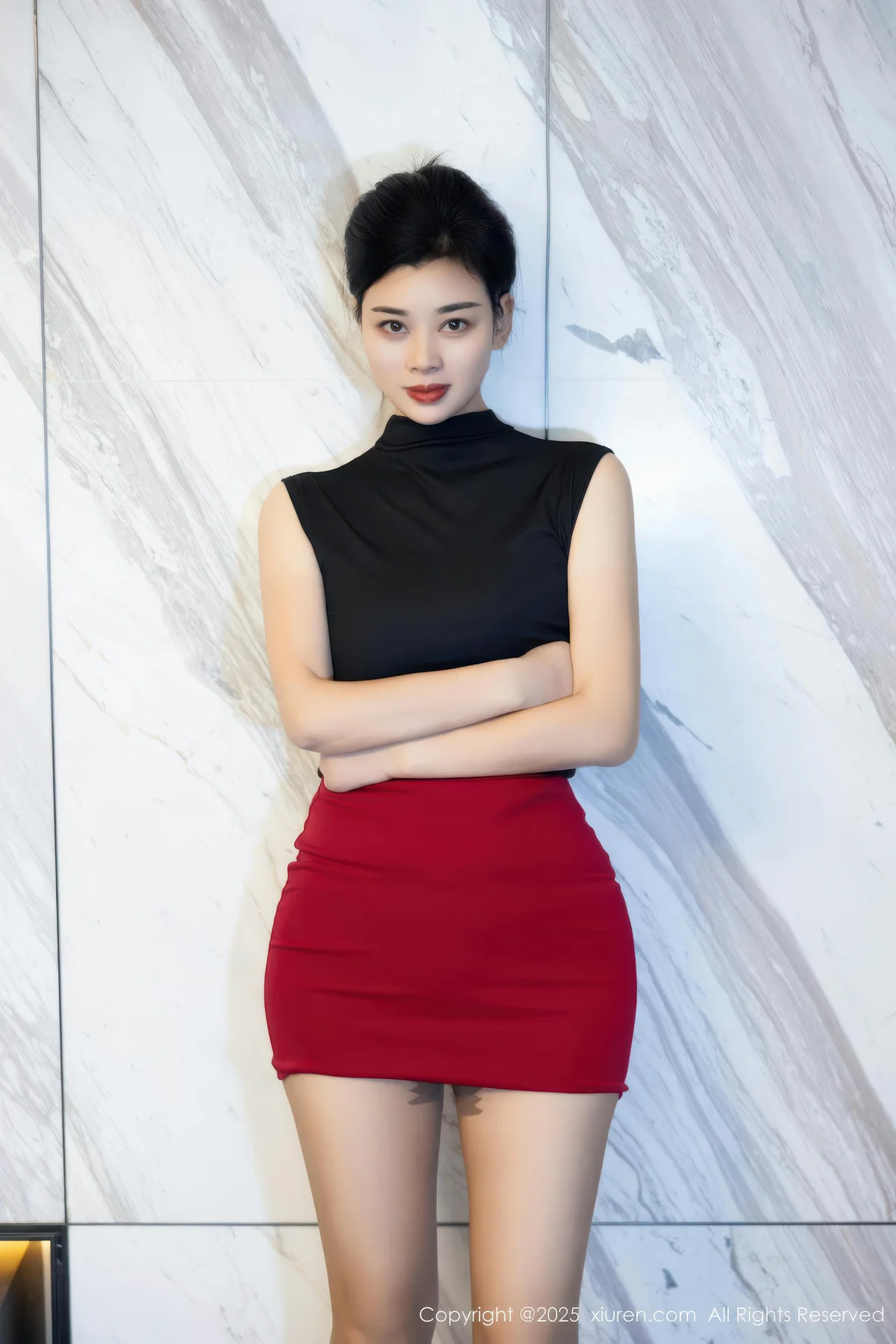 XiuRen 秀人 No.10948 徐清妍 黑色OL服饰魅惑黑丝 - 2