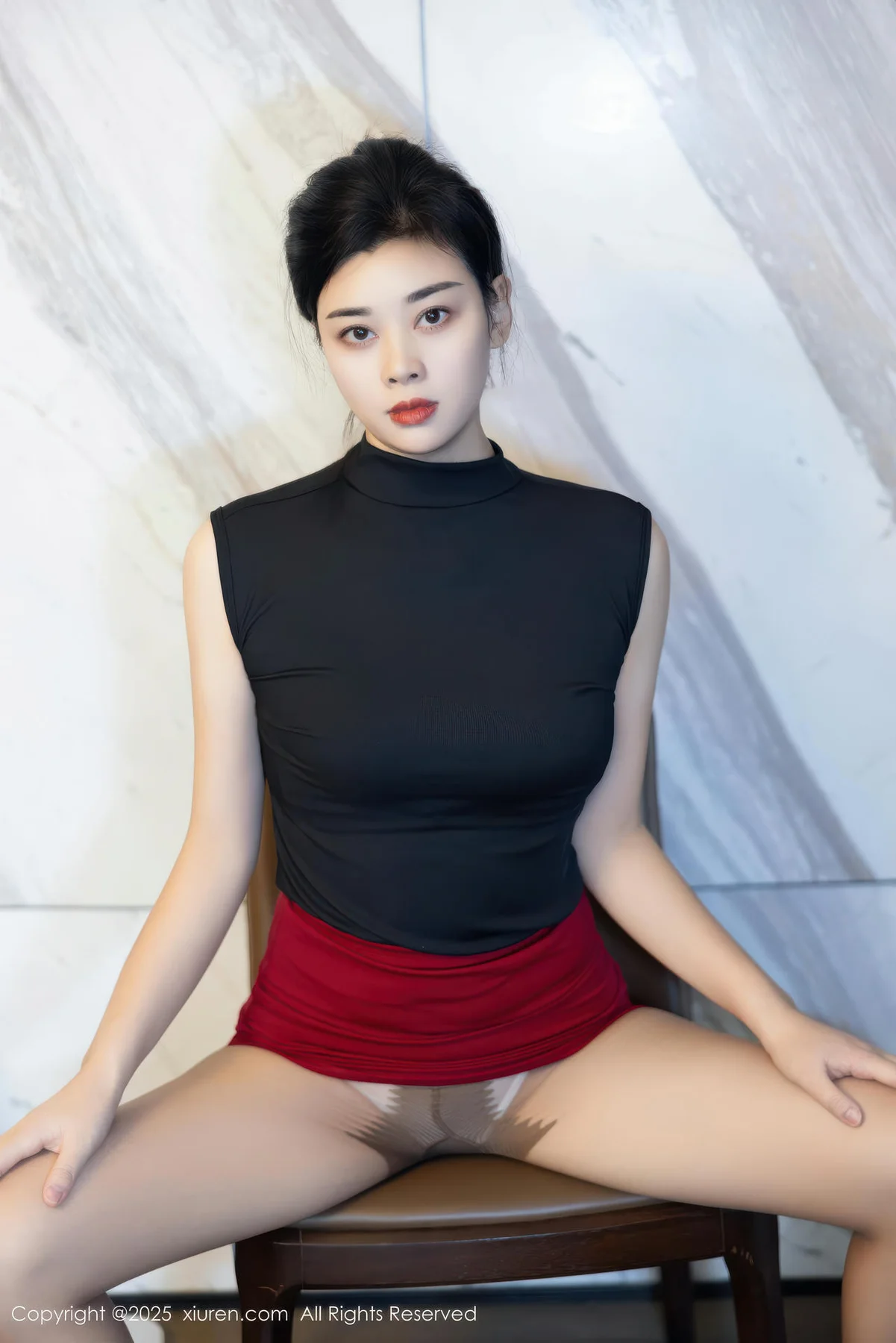 XiuRen 秀人 No.10948 徐清妍 黑色OL服饰魅惑黑丝 - 10