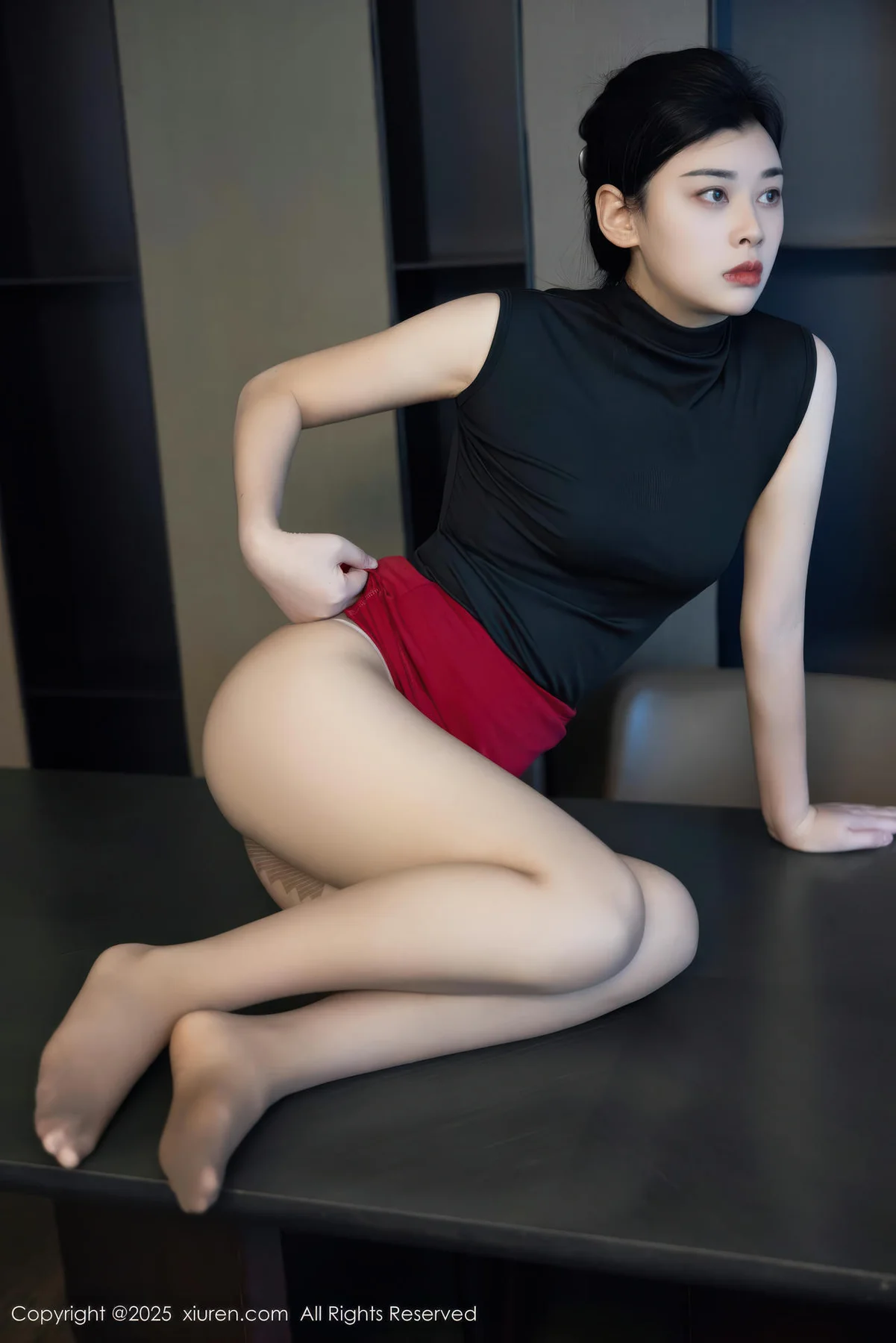 XiuRen 秀人 No.10948 徐清妍 黑色OL服饰魅惑黑丝 - 4