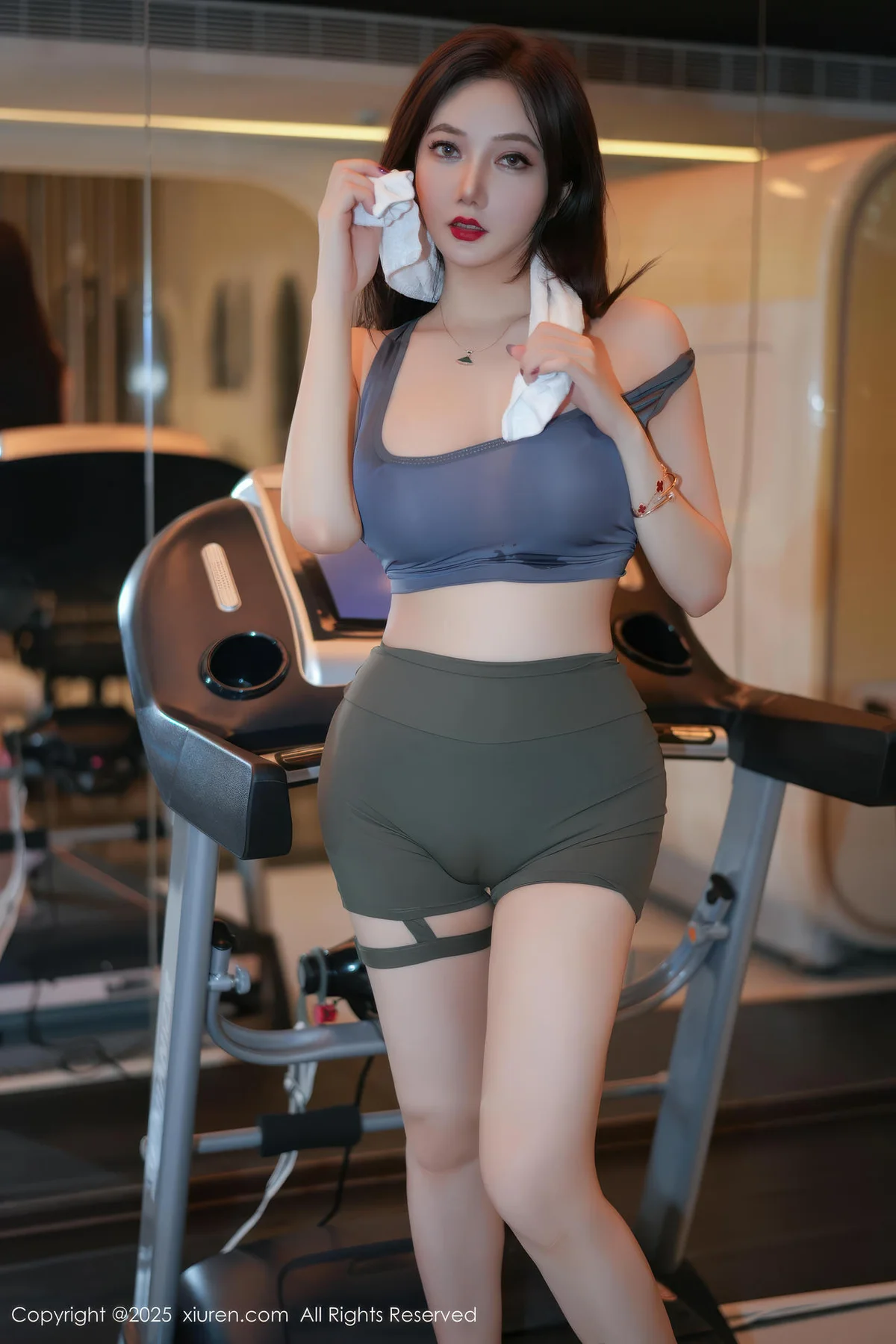 XiuRen 秀人 No.10950 心妍小公主 健身深色运动服 - 4