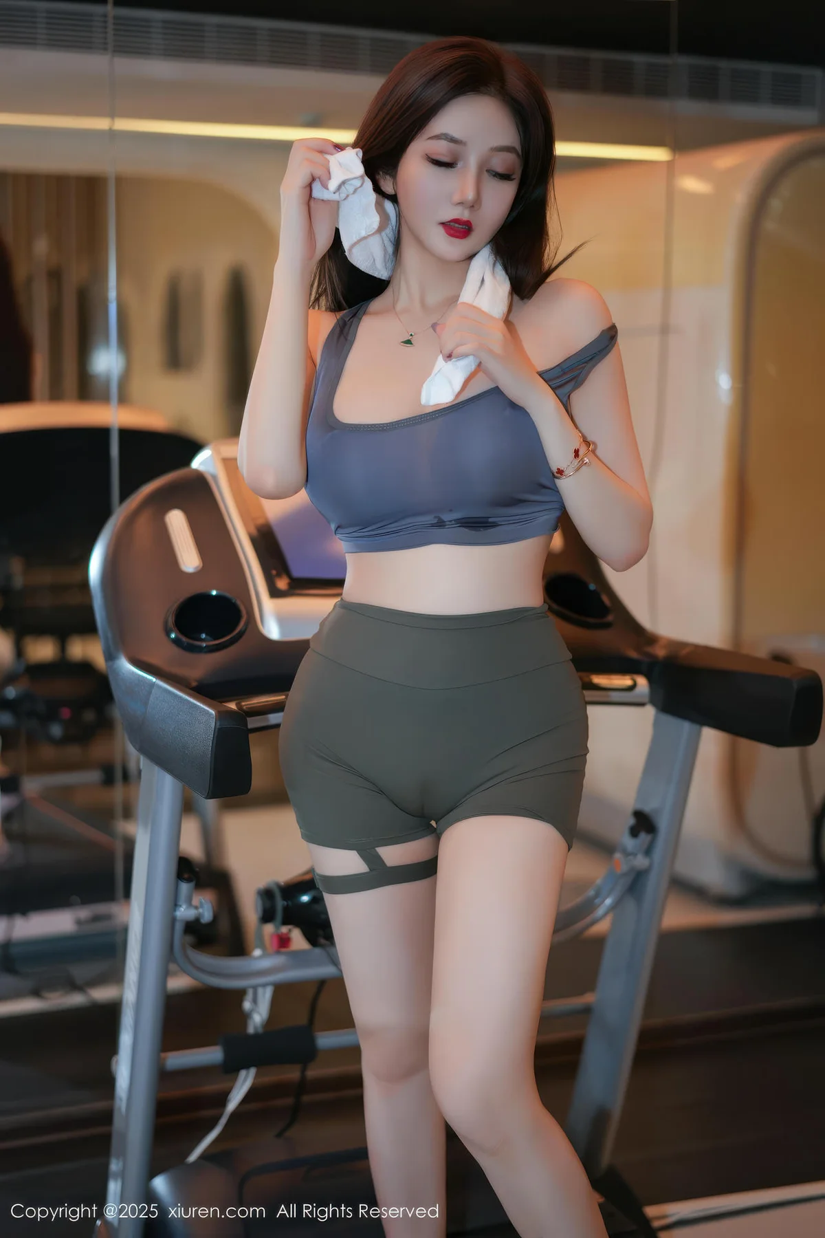 XiuRen 秀人 No.10950 心妍小公主 健身深色运动服 - 5