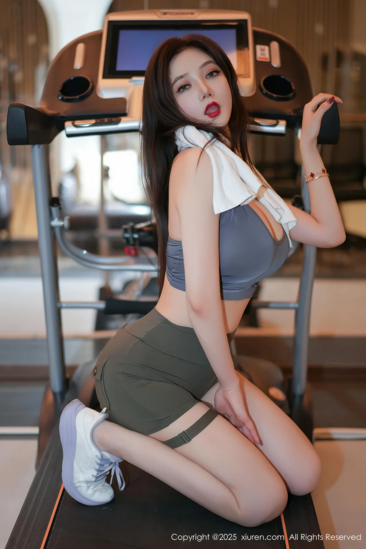 XiuRen 秀人 No.10950 心妍小公主 健身深色运动服 - 9