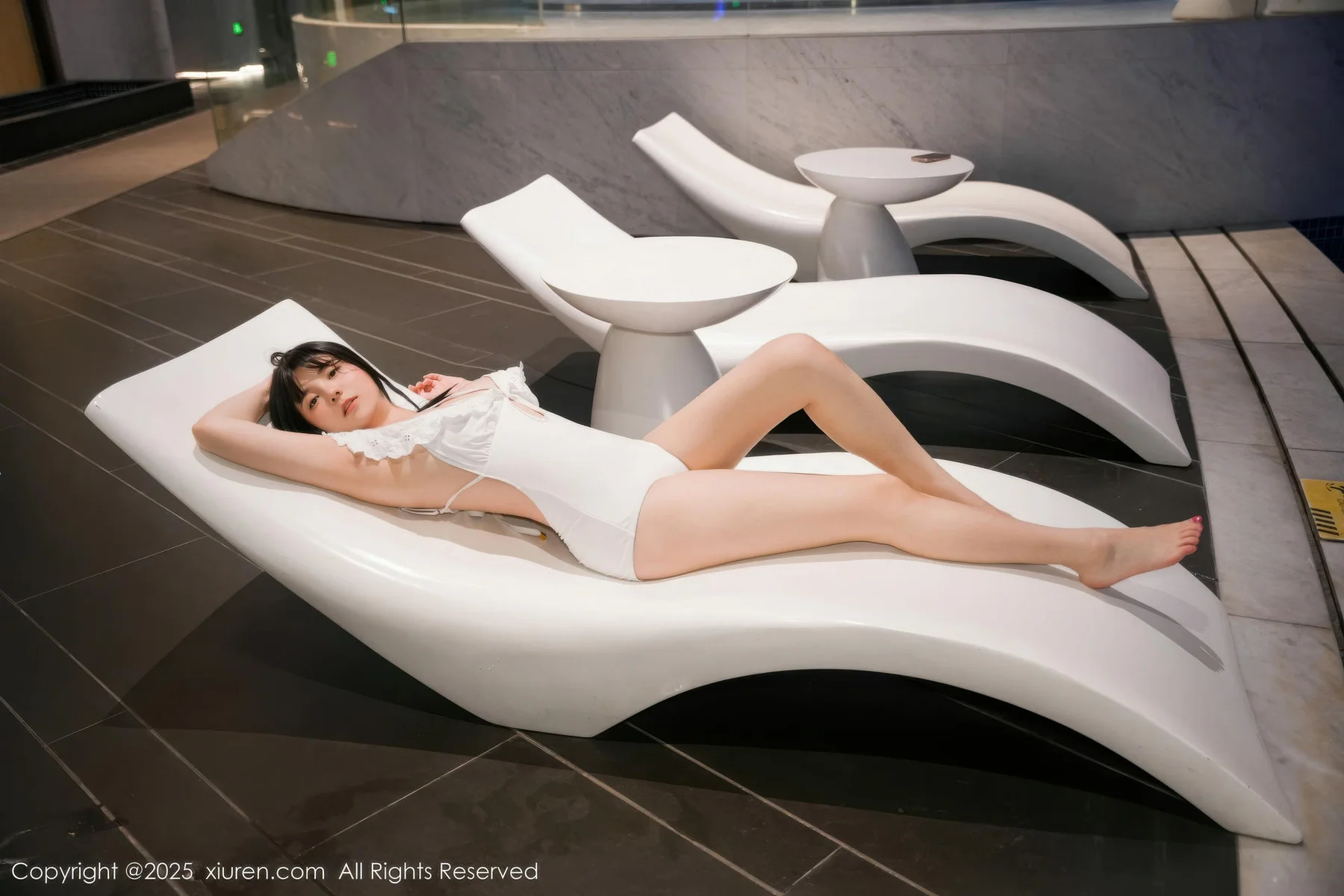 XiuRen 秀人 No.10959 软情 白色比基尼曼妙身姿 - 9