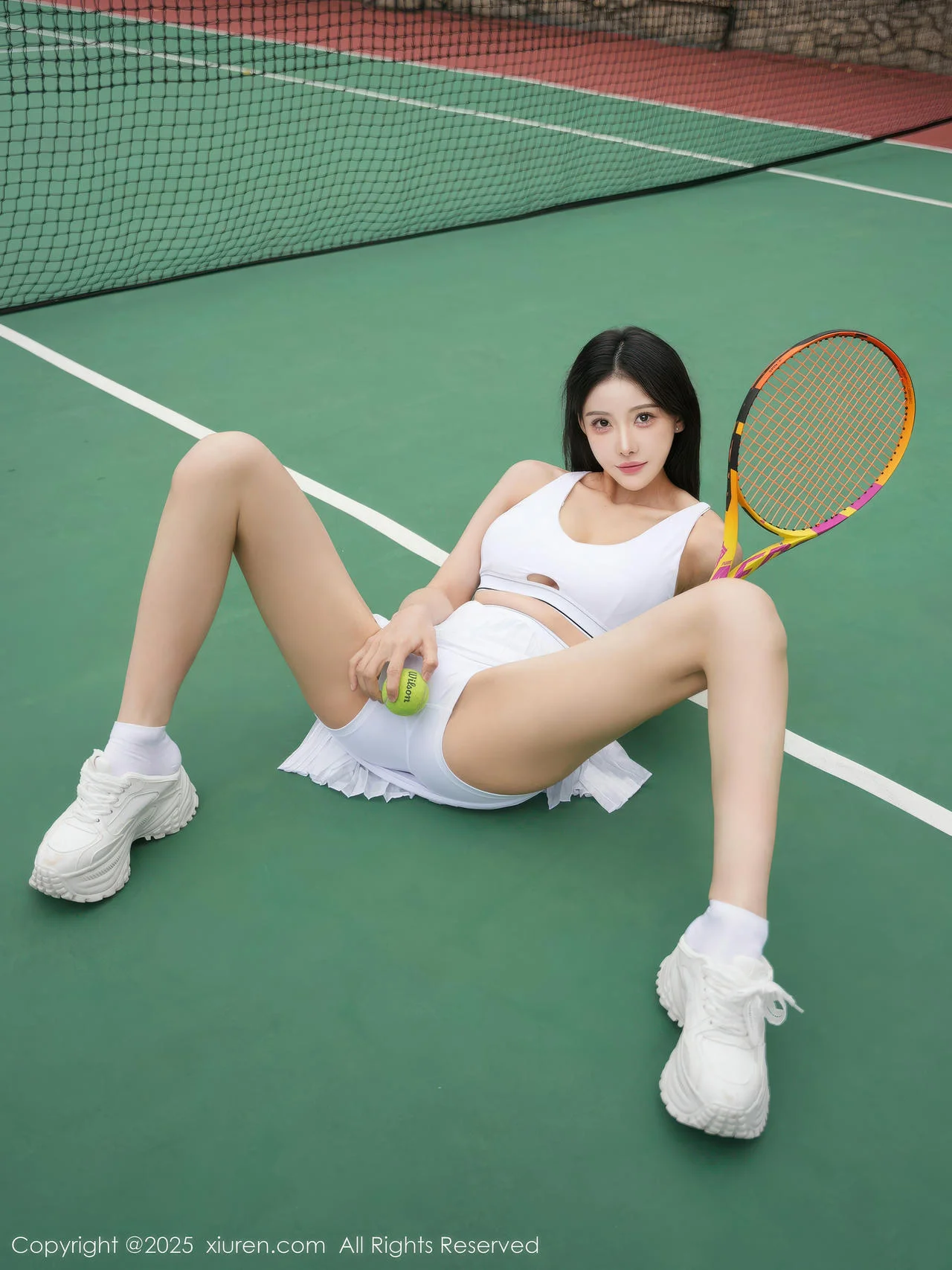 XiuRen 秀人 No.10964 金允希Yuki 两位大美女户外网球运动 - 7