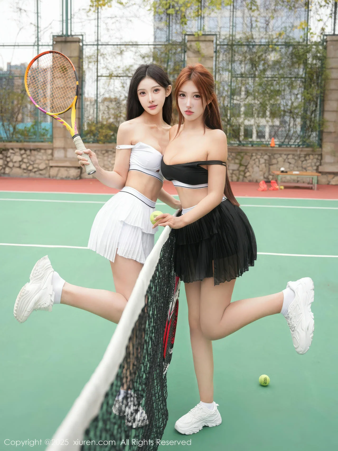 XiuRen 秀人 No.10964 金允希Yuki 两位大美女户外网球运动 - 3