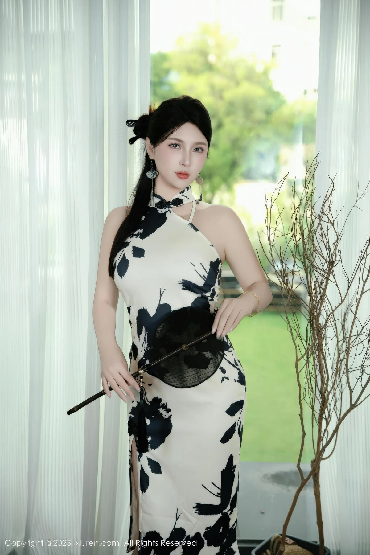 XiuRen 秀人 No.10989 小蛮妖Yummy 白色旗袍性感诱人 - 5