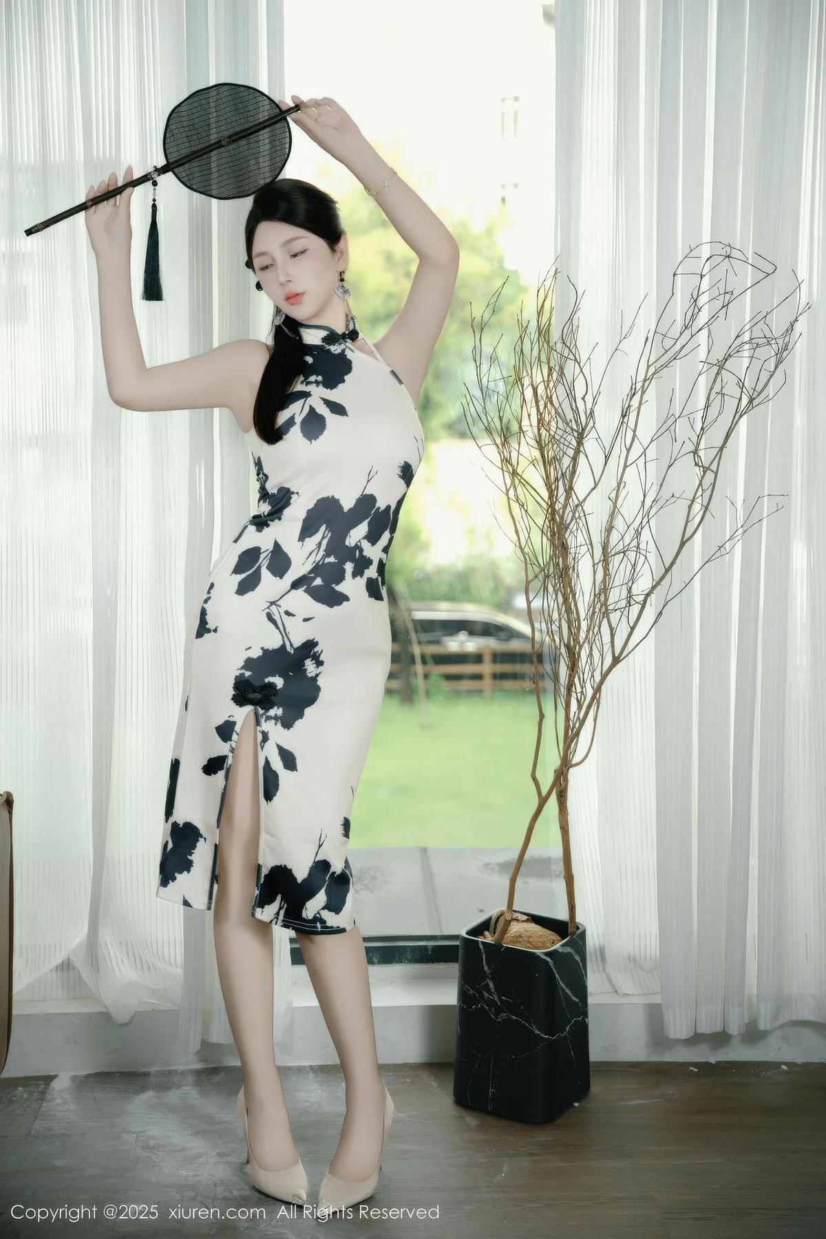 XiuRen 秀人 No.10989 小蛮妖Yummy 白色旗袍性感诱人 - 6