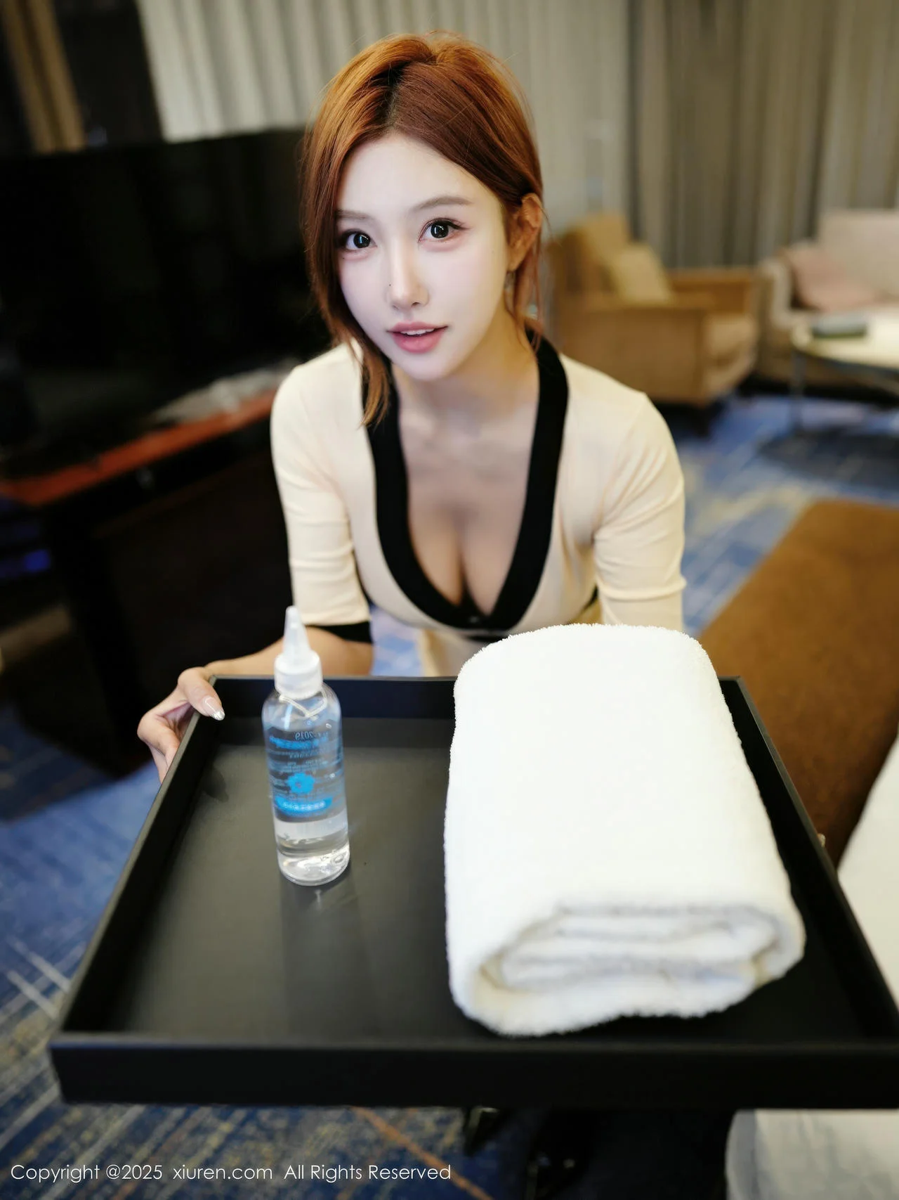 XiuRen 秀人 No.10991 金允希Yuki 浅色技师服气质美女 - 2