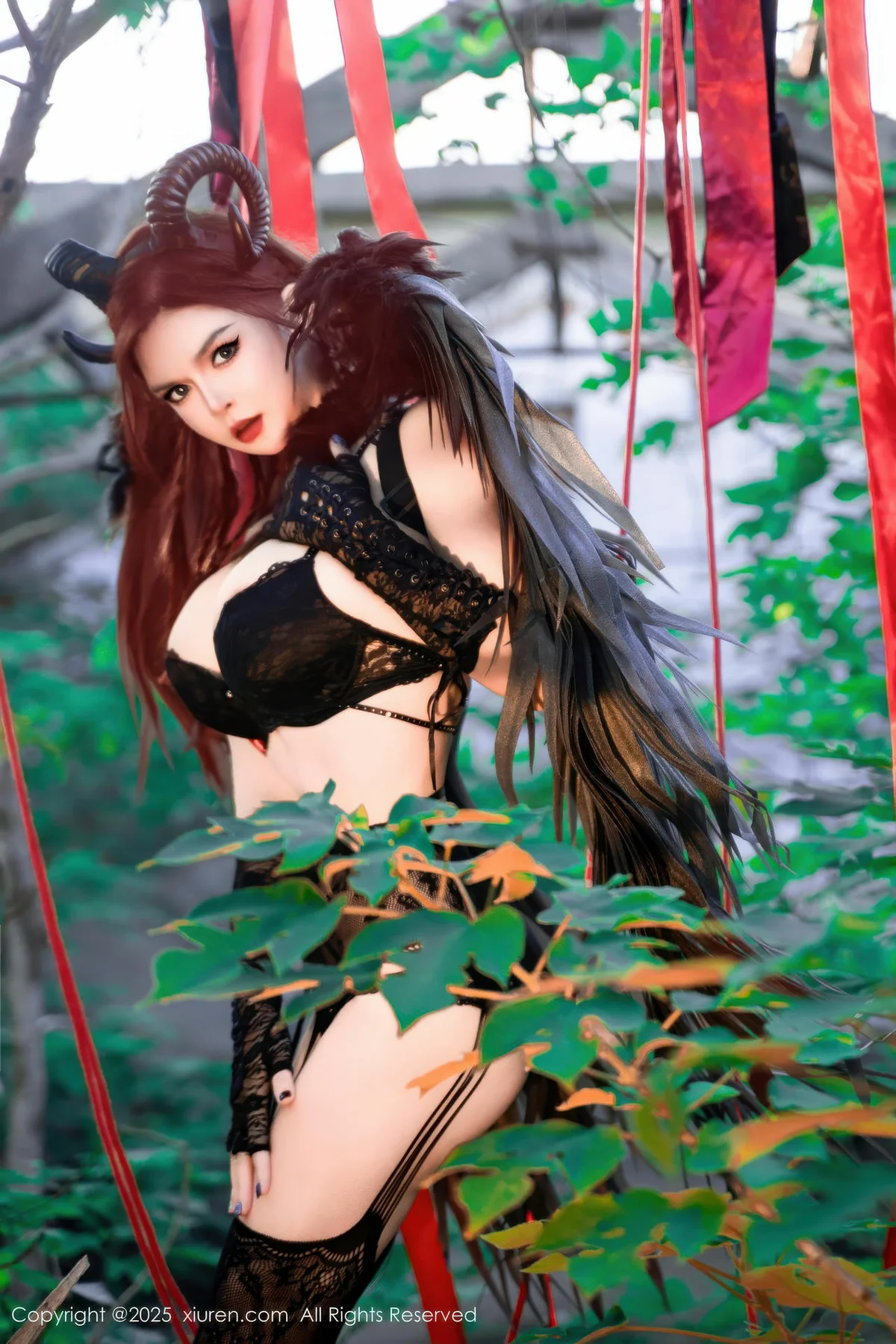 XiuRen 秀人 No.10994 伊丽莎有点白 的哥特系小恶魔cosplay - 1