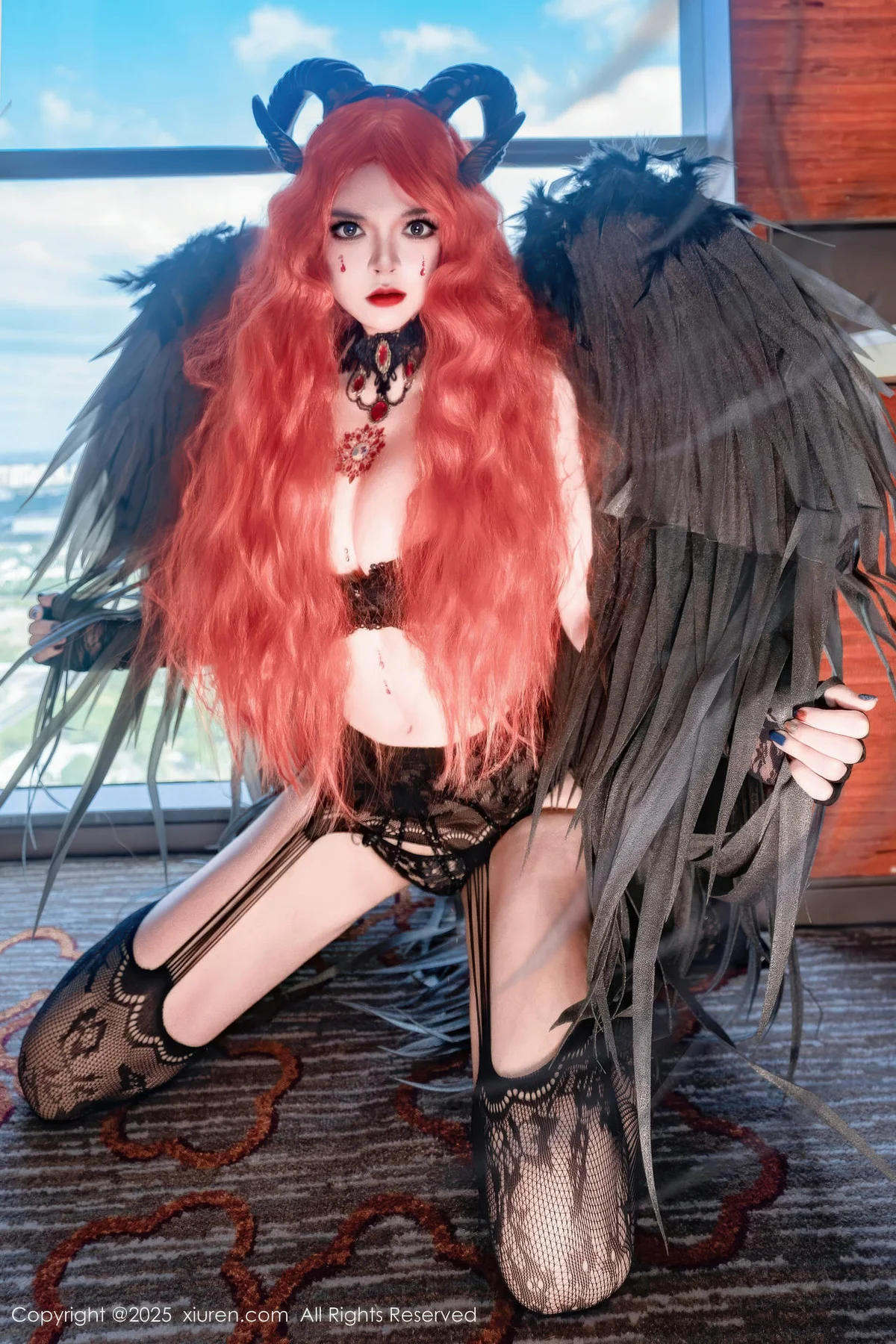 XiuRen 秀人 No.10994 伊丽莎有点白 的哥特系小恶魔cosplay - 7