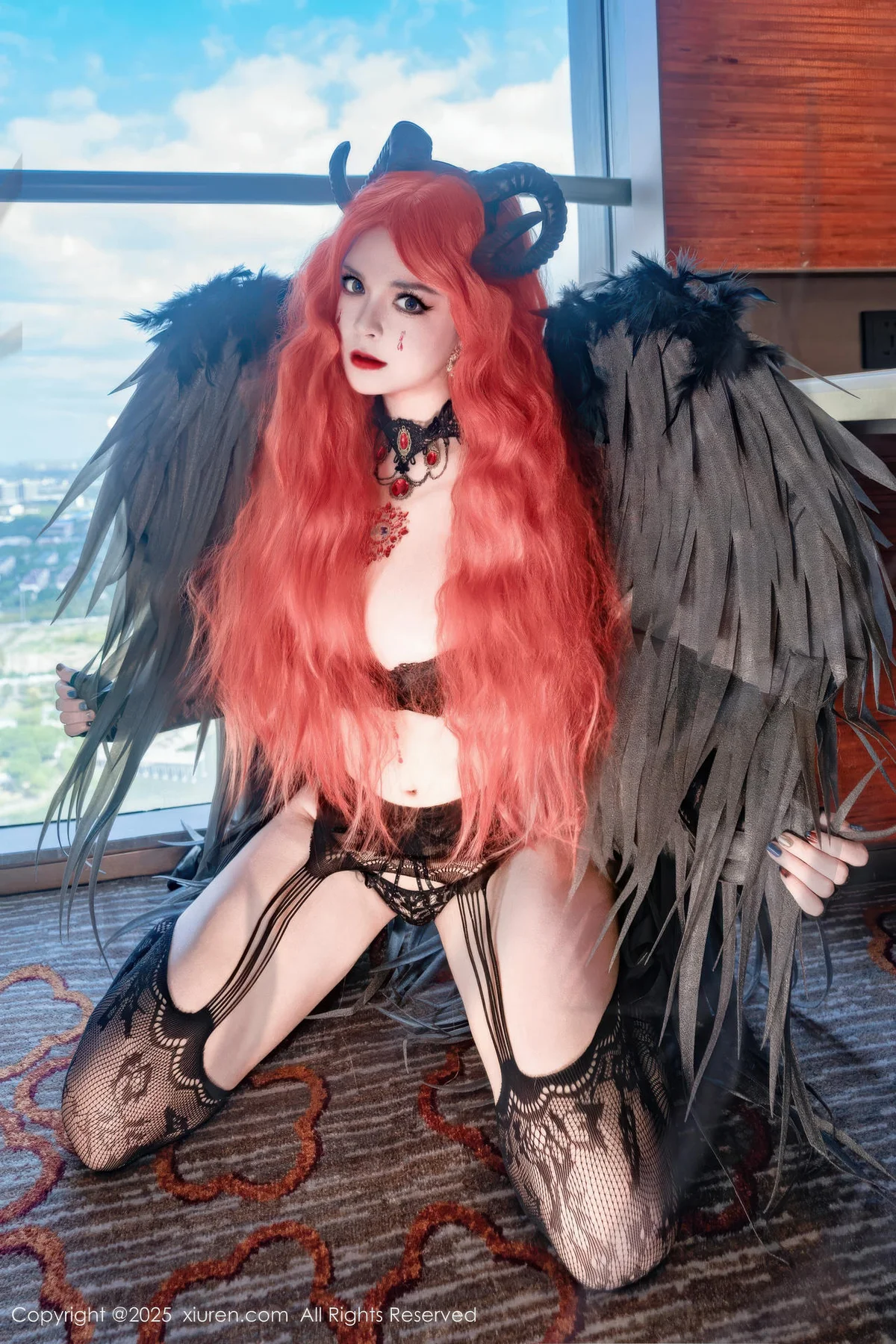 XiuRen 秀人 No.10994 伊丽莎有点白 的哥特系小恶魔cosplay - 8