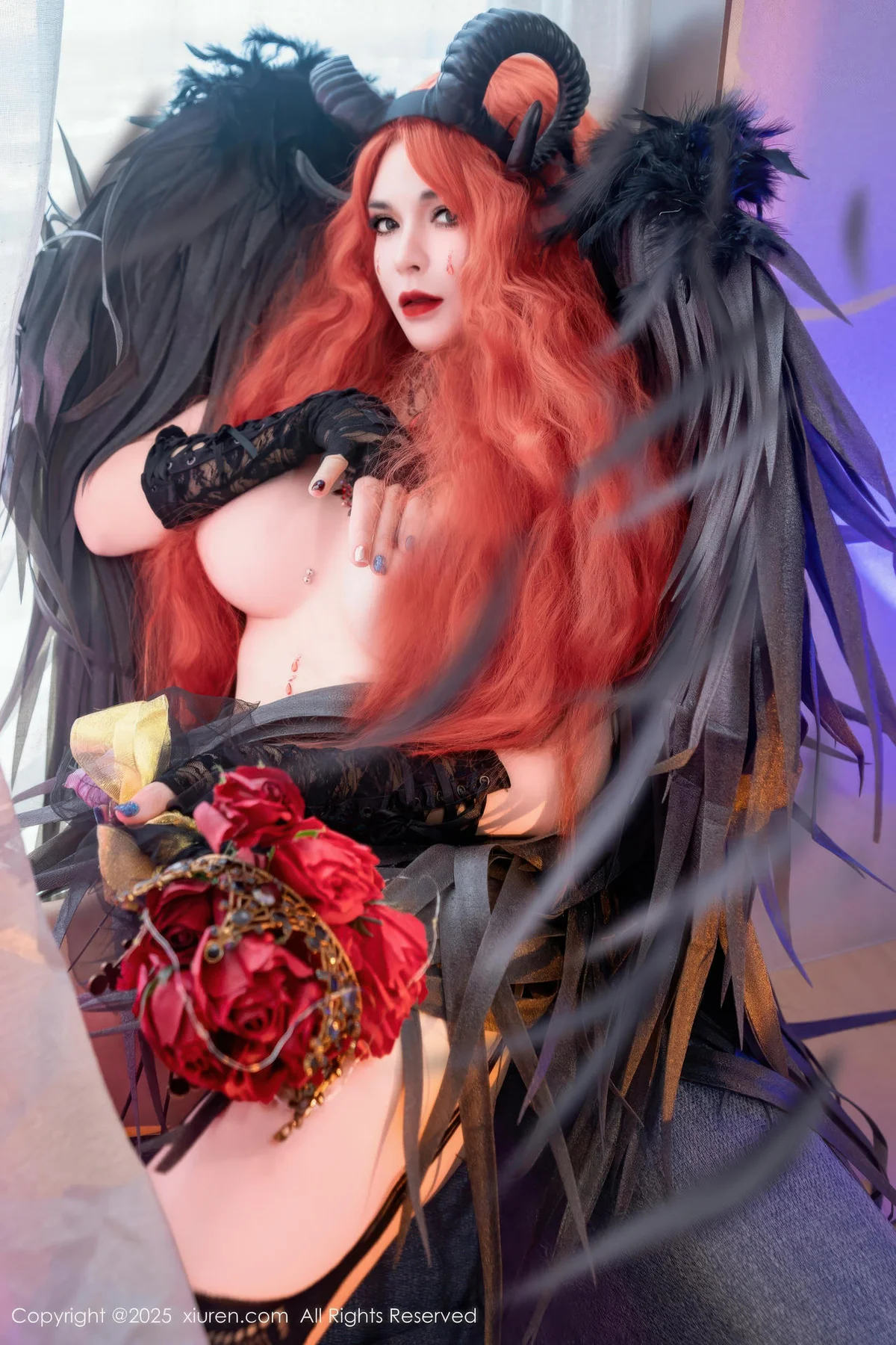 XiuRen 秀人 No.10994 伊丽莎有点白 的哥特系小恶魔cosplay - 6
