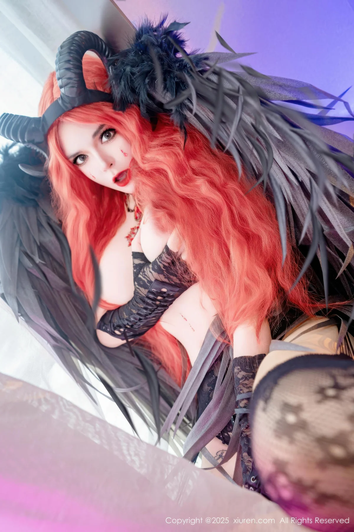 XiuRen 秀人 No.10994 伊丽莎有点白 的哥特系小恶魔cosplay - 3