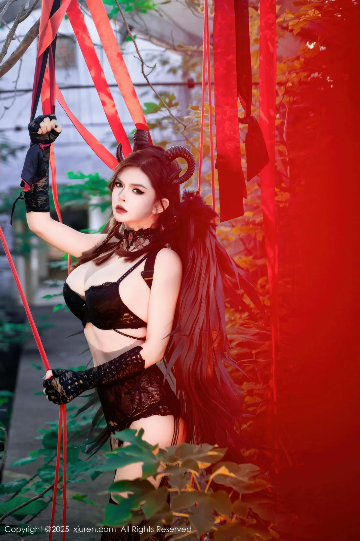 XiuRen 秀人 No.10994 伊丽莎有点白 的哥特系小恶魔cosplay - 9