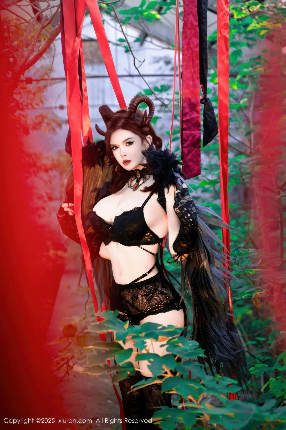 XiuRen 秀人 No.10994 伊丽莎有点白 的哥特系小恶魔cosplay - 10