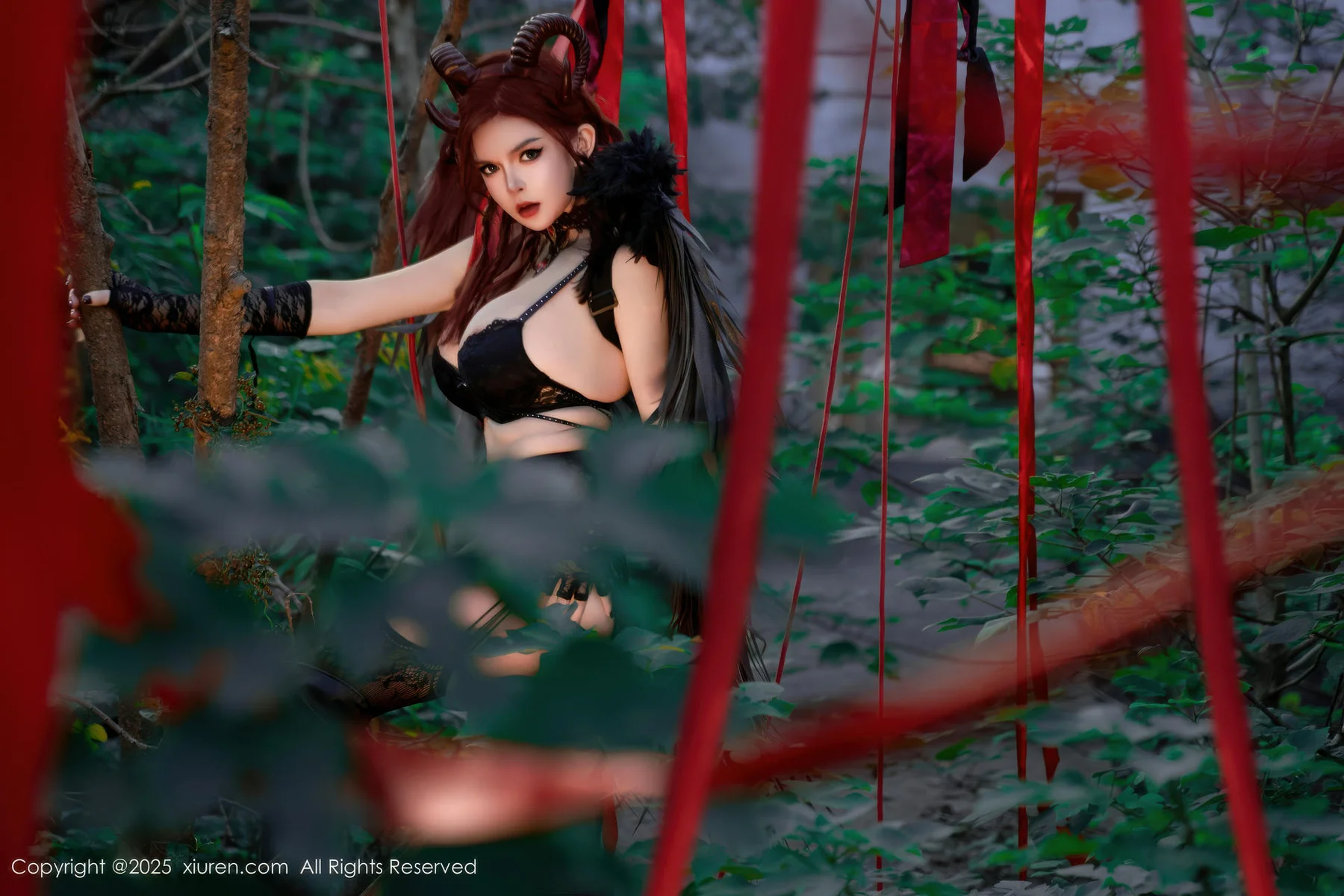 XiuRen 秀人 No.10994 伊丽莎有点白 的哥特系小恶魔cosplay - 4