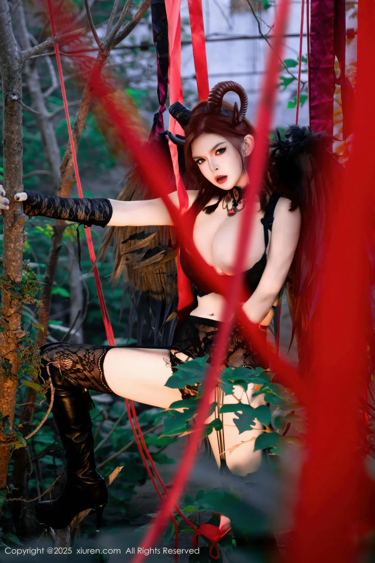 XiuRen 秀人 No.10994 伊丽莎有点白 的哥特系小恶魔cosplay - 6