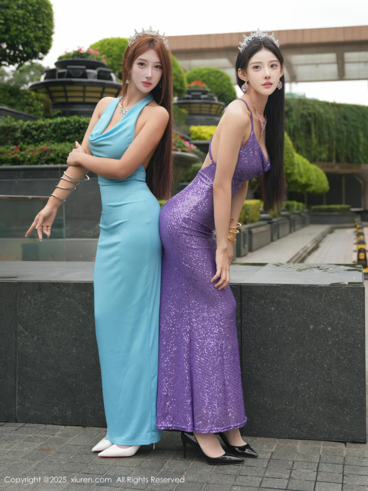 XiuRen 秀人 No.10996 梨霜儿和金允希Yuki 双人写真模特合集 - 5