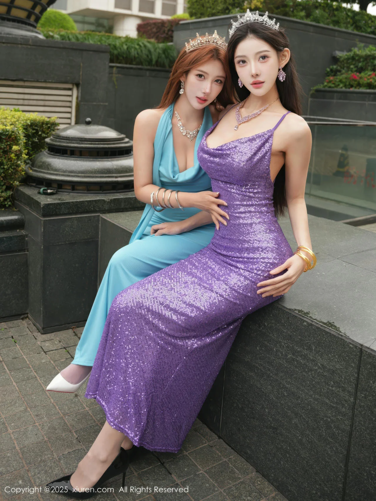 XiuRen 秀人 No.10996 梨霜儿和金允希Yuki 双人写真模特合集 - 8