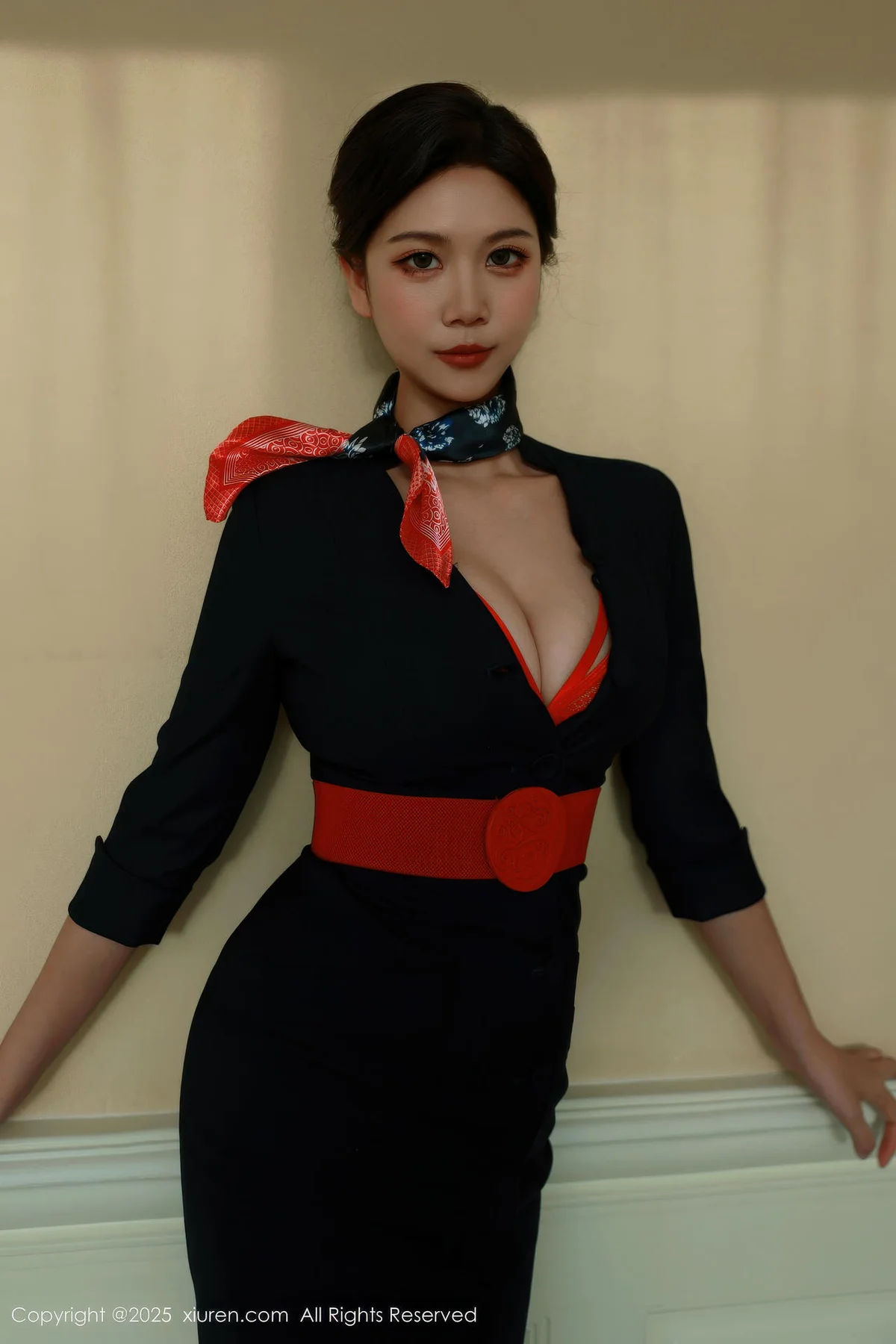 XiuRen 秀人 No.11009 玫瑰我爱你 性感空姐制服诱惑 - 10