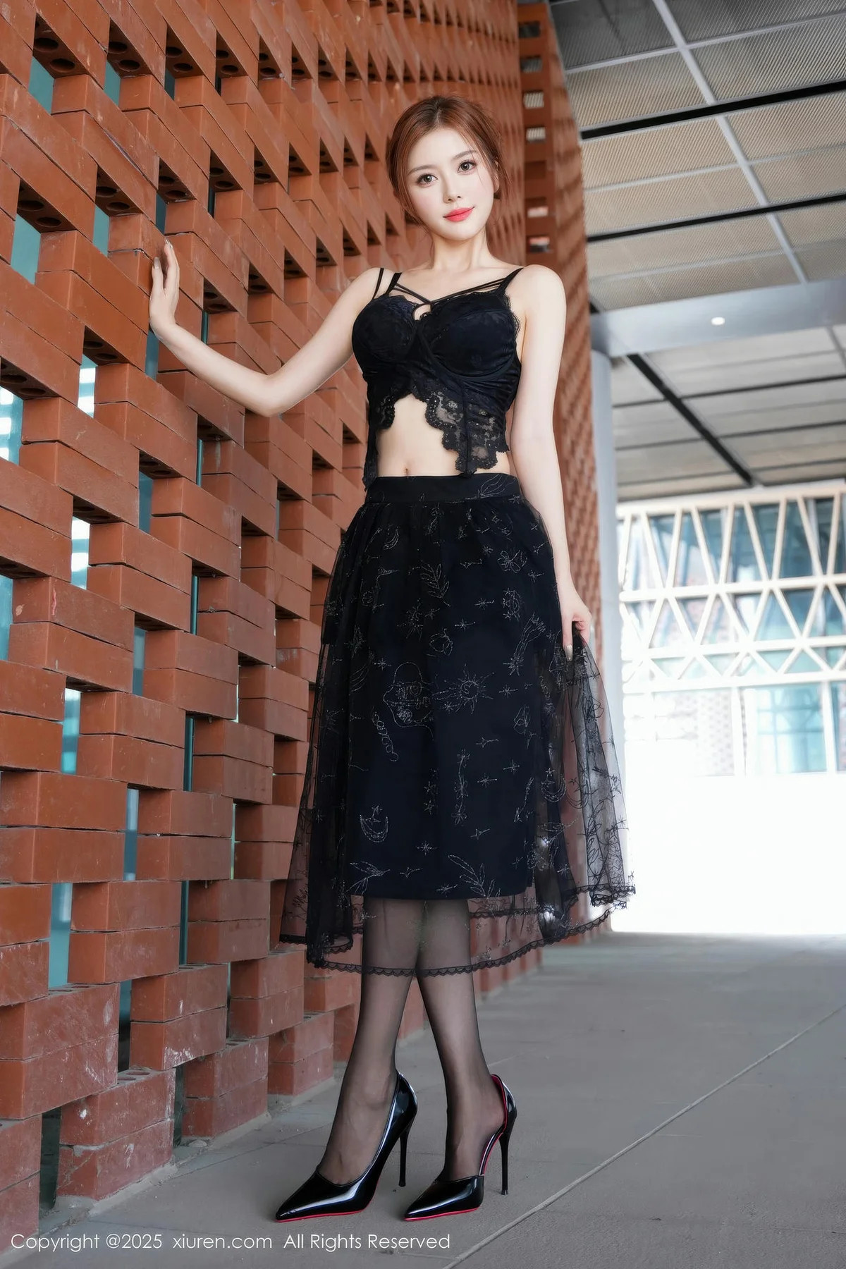 XiuRen 秀人 No.11016 白芷yy 黑色情趣内衣 - 6