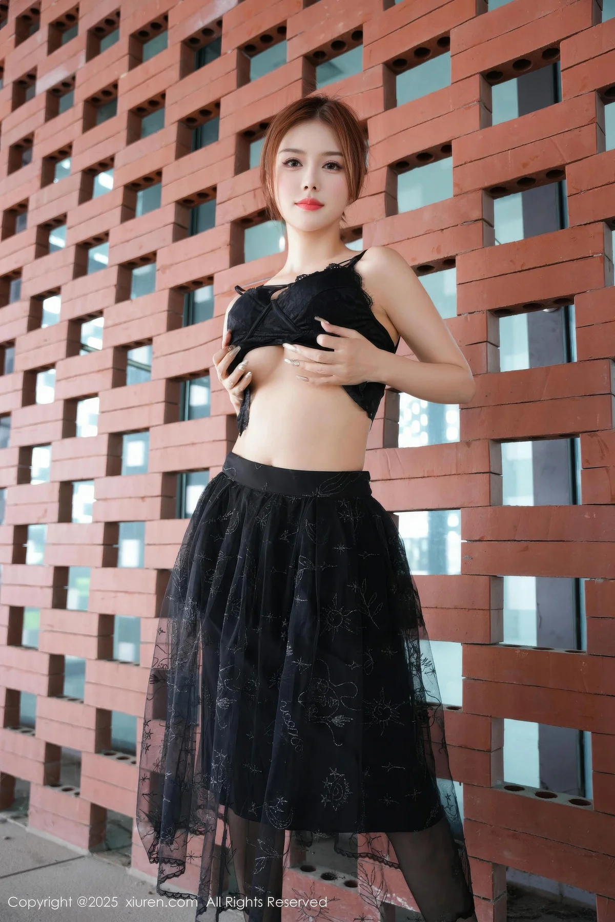 XiuRen 秀人 No.11016 白芷yy 黑色情趣内衣 - 6