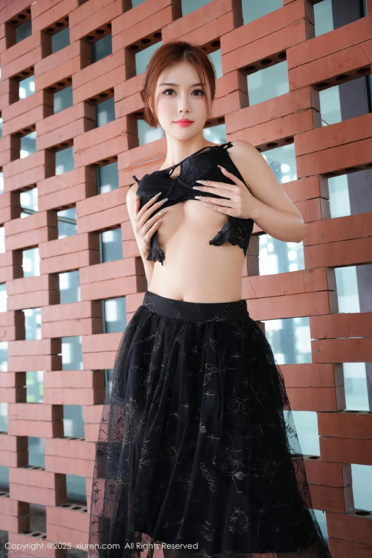 XiuRen 秀人 No.11016 白芷yy 黑色情趣内衣 - 7