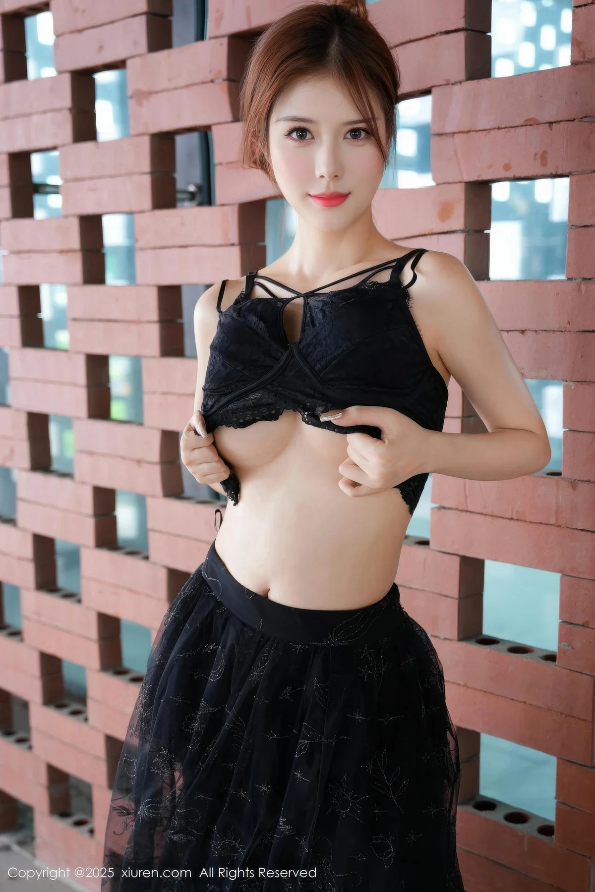 XiuRen 秀人 No.11016 白芷yy 黑色情趣内衣 - 9