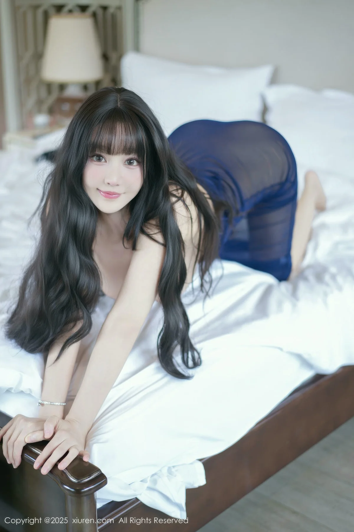 XiuRen 秀人 No.11017 心上可Flora 蓝色比基尼轮船新加坡旅拍 - 7