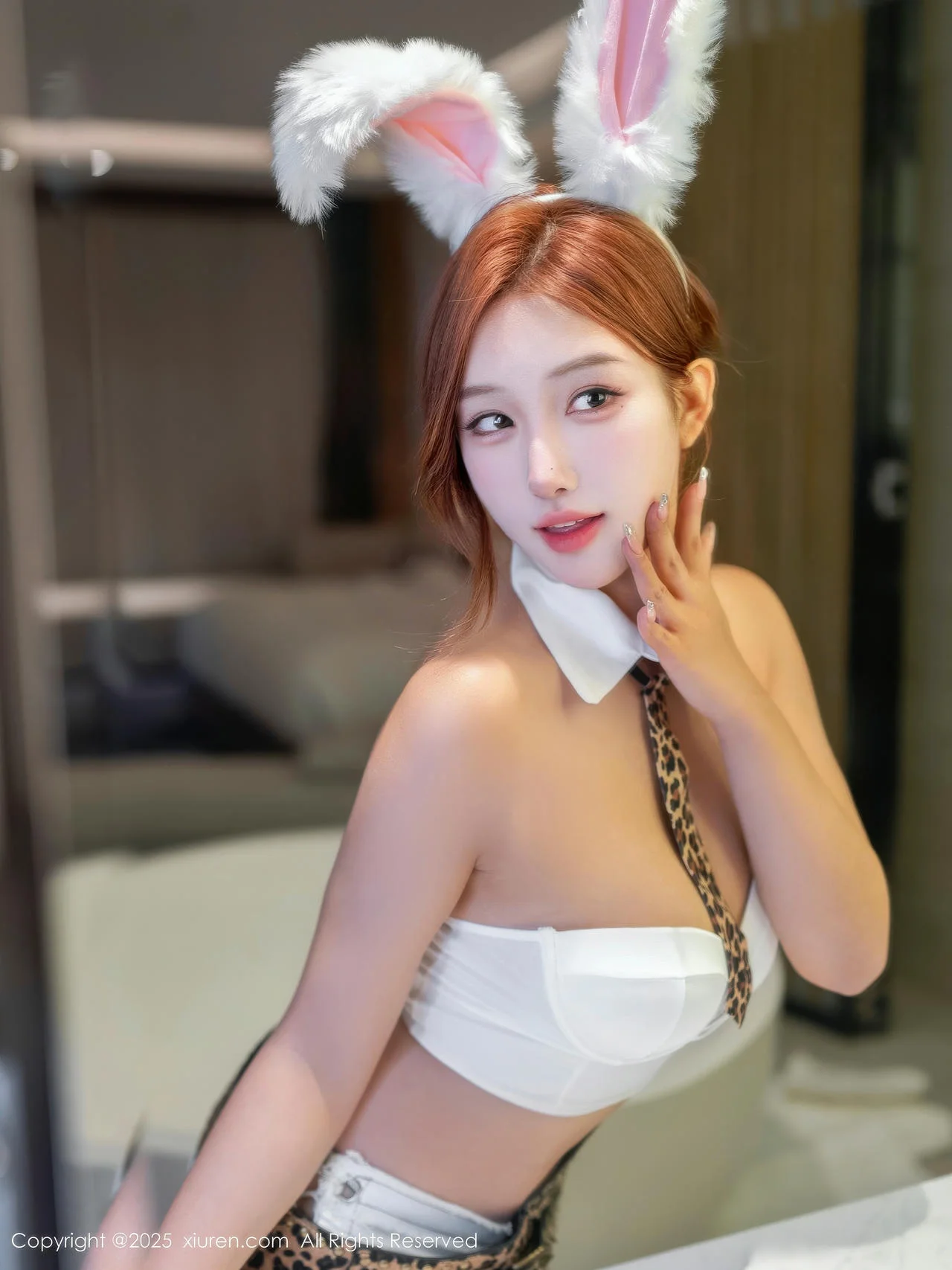 XiuRen 秀人 No.11022 金允希Yuki 豹纹内衣两位大美女参与拍摄 - 8