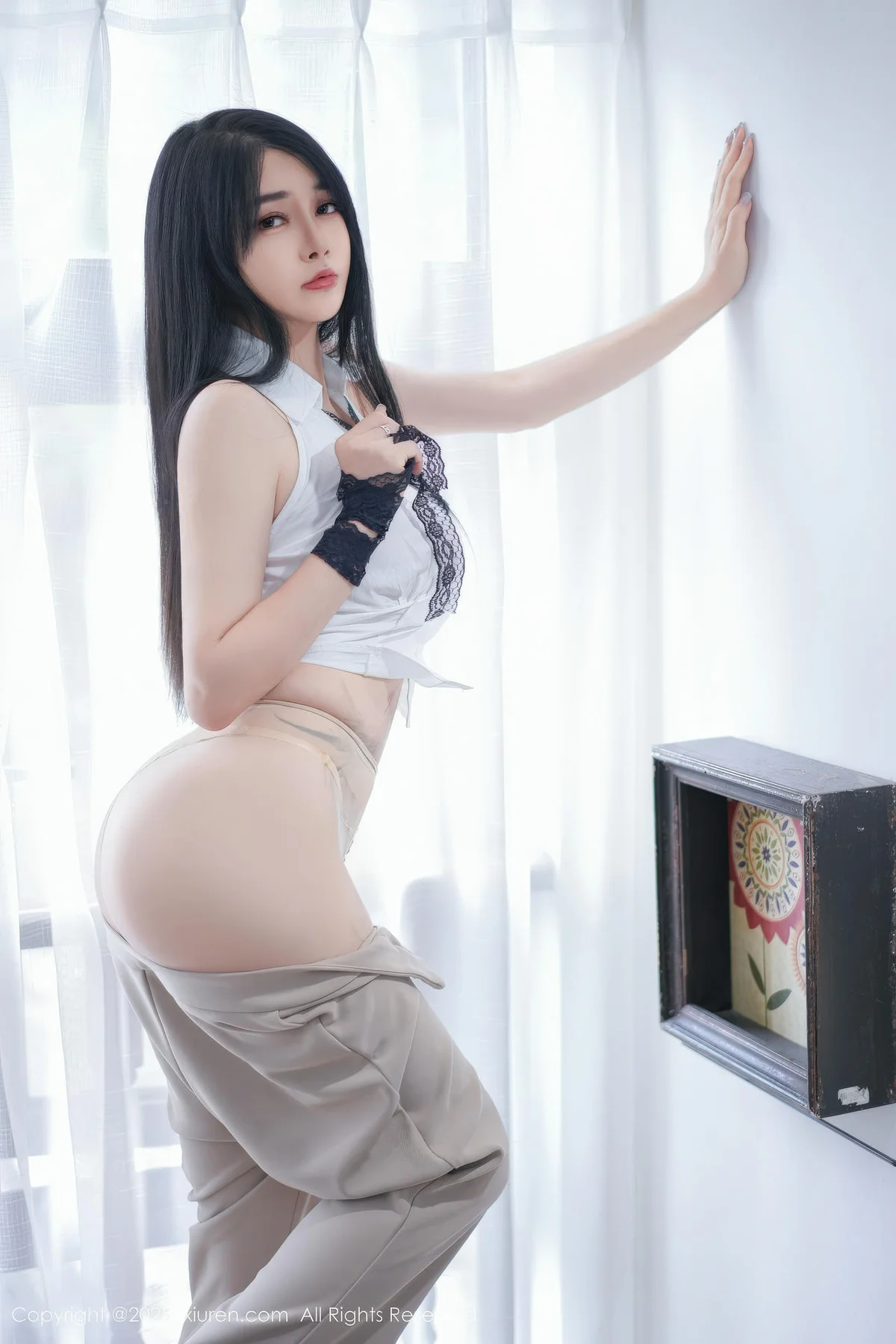 XiuRen 秀人 No.11038 凯竹法师浅色内衣肉色丝袜 - 4