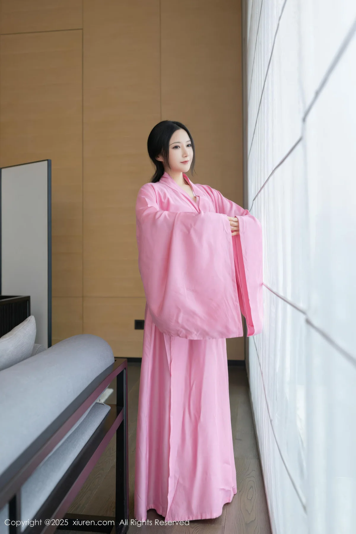 XiuRen 秀人 No.11049 鱼子酱Fish 粉色月影纱肉色丝袜 - 6