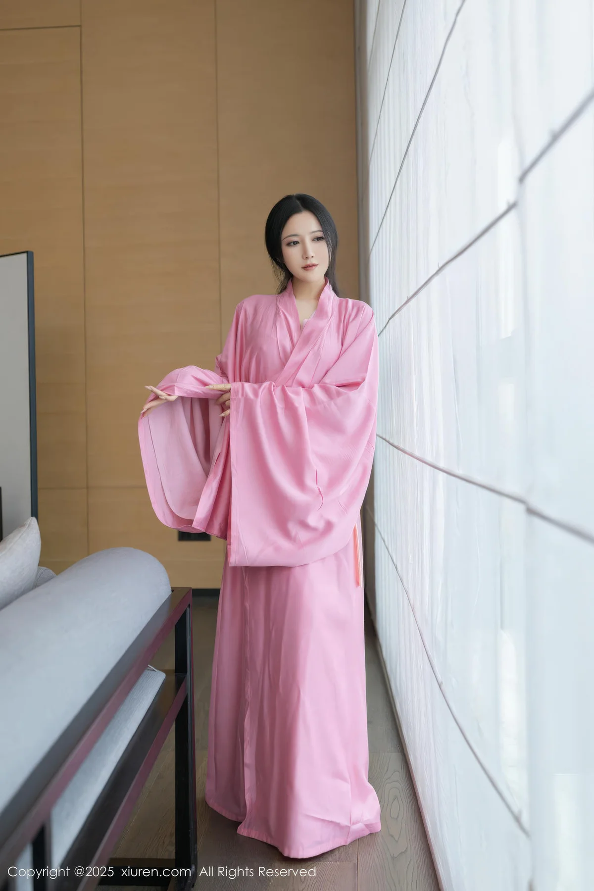 XiuRen 秀人 No.11049 鱼子酱Fish 粉色月影纱肉色丝袜 - 7