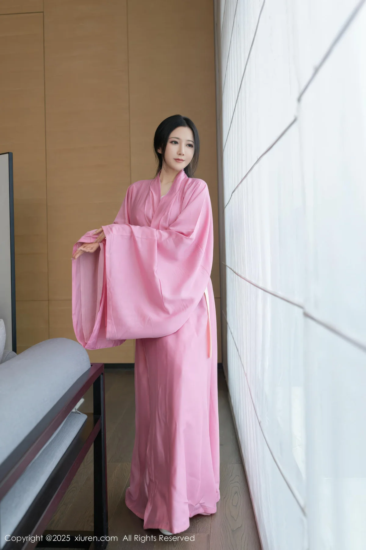 XiuRen 秀人 No.11049 鱼子酱Fish 粉色月影纱肉色丝袜 - 8