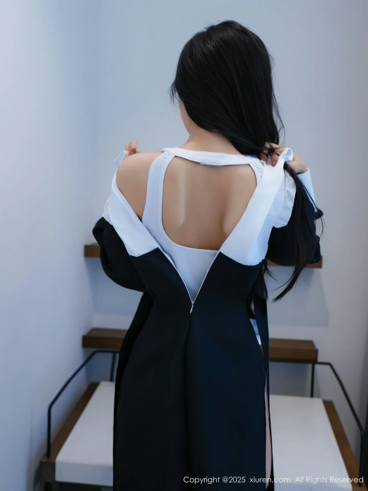 XiuRen 秀人 No.11059 白琮瑗 黑白修女服饰魅惑黑丝 - 6