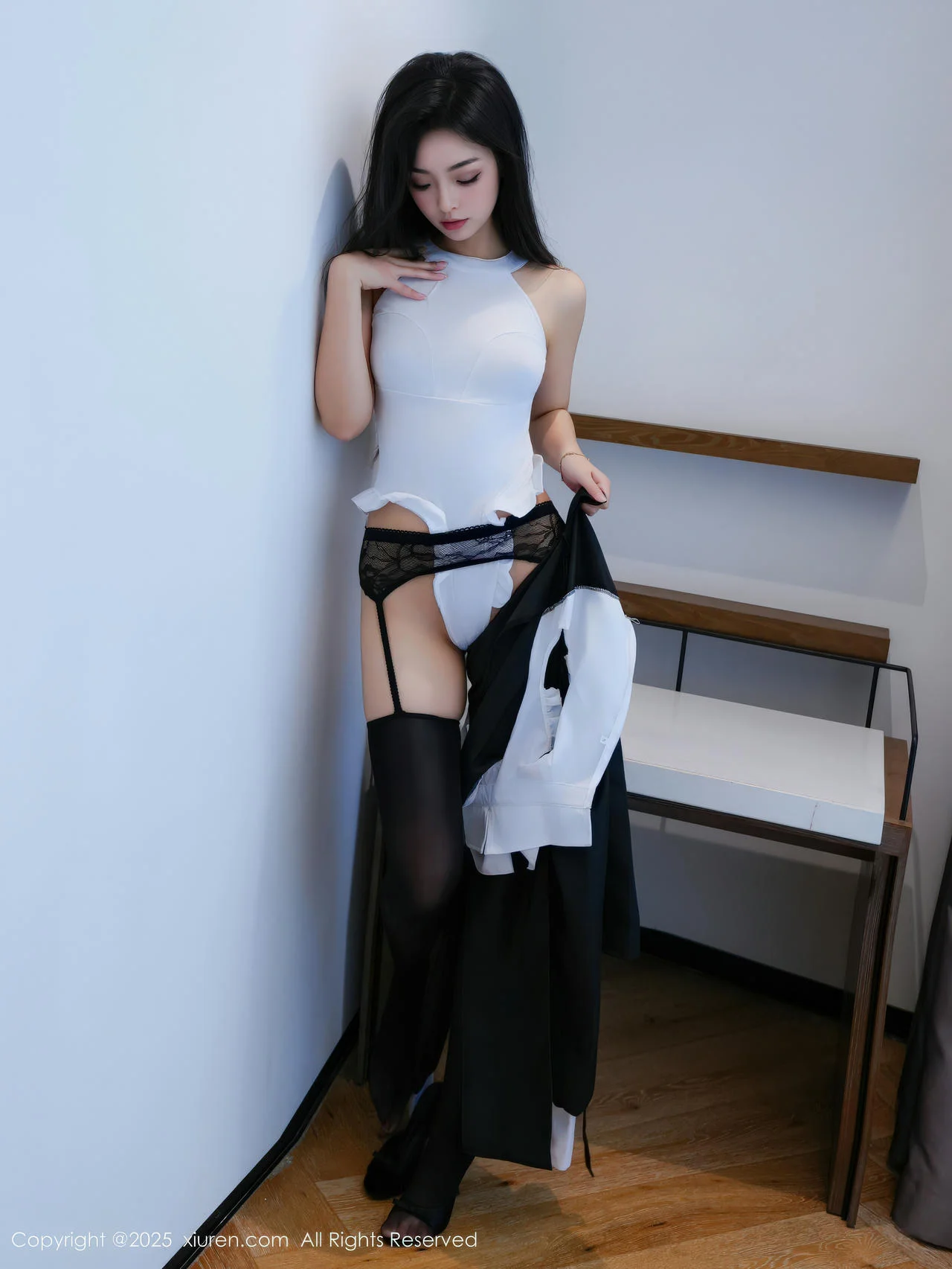 XiuRen 秀人 No.11059 白琮瑗 黑白修女服饰魅惑黑丝 - 7