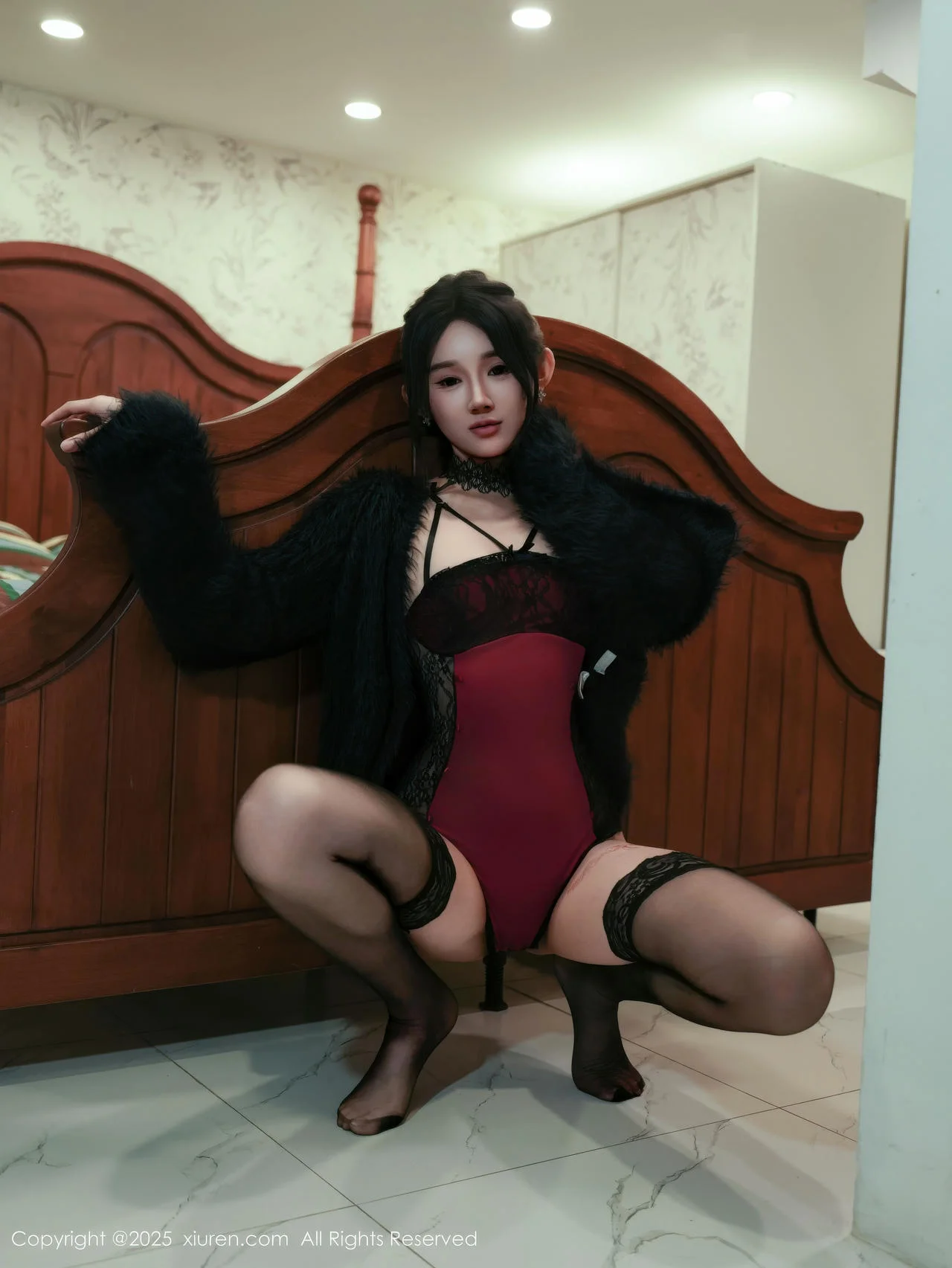 XiuRen 秀人 No.11072 桃子姐姐 吊带黑丝美腿 - 7