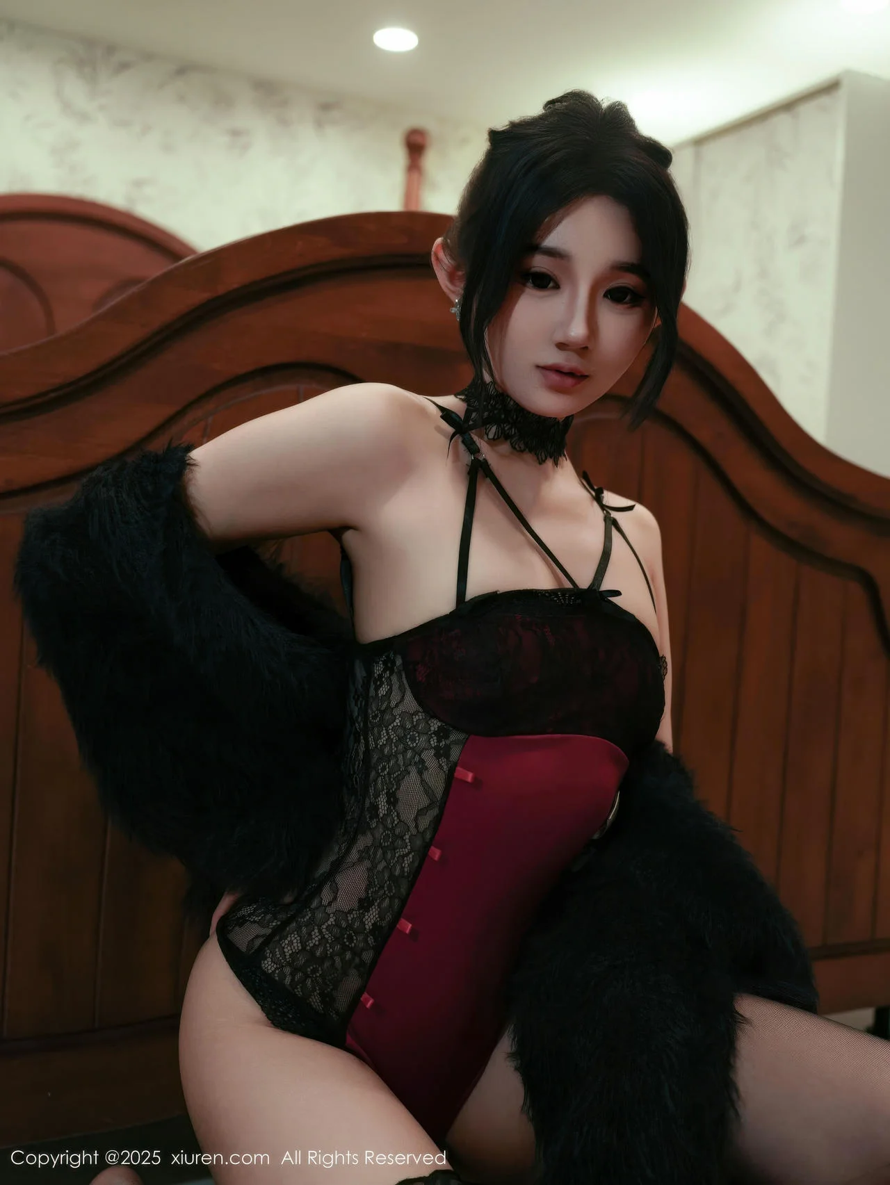 XiuRen 秀人 No.11072 桃子姐姐 吊带黑丝美腿 - 3