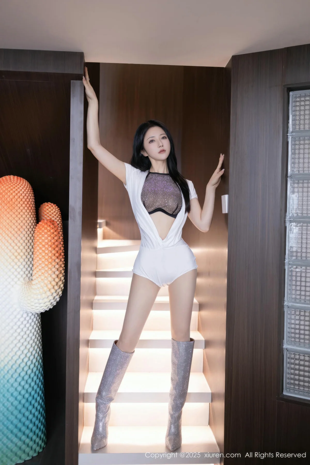 XiuRen 秀人 No.11079 鱼子酱Fish 诱人肉色丝袜 - 3