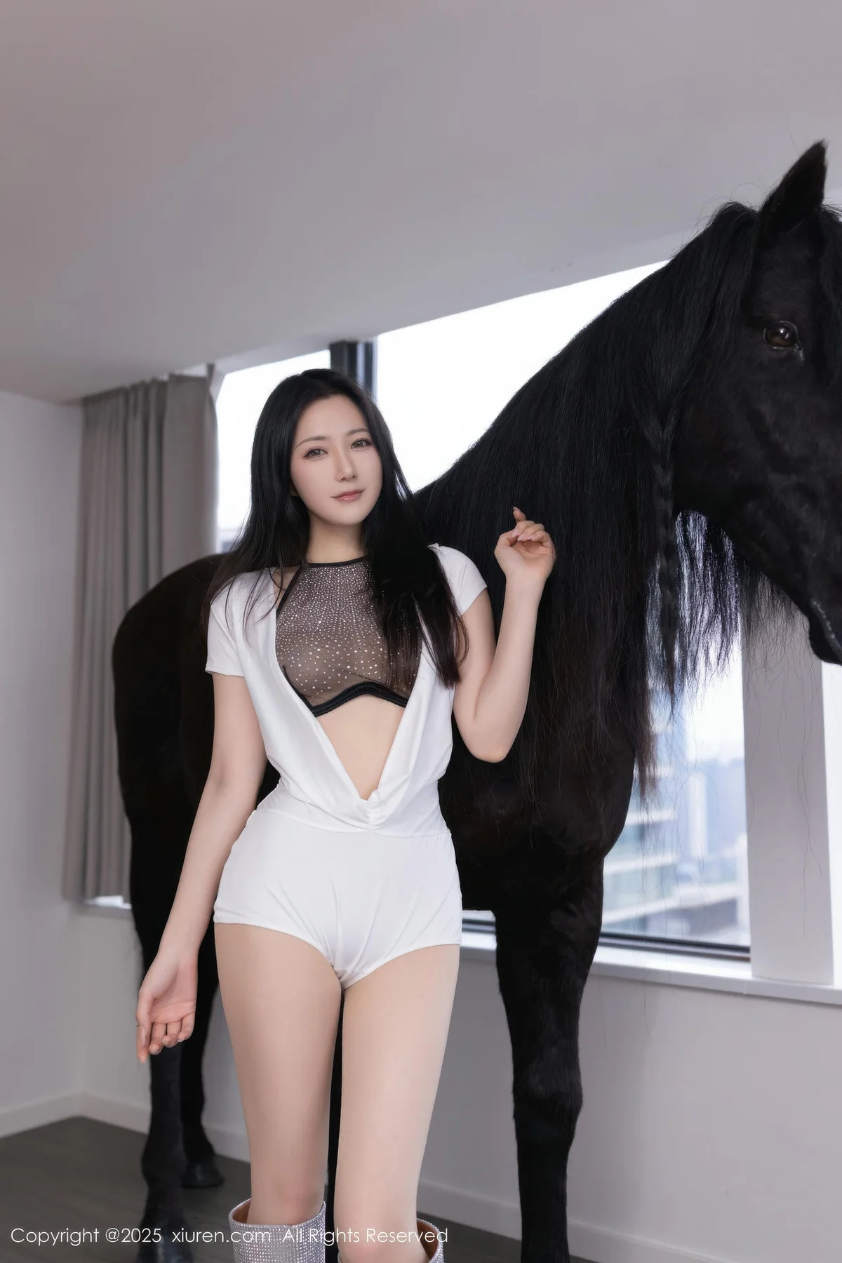 XiuRen 秀人 No.11079 鱼子酱Fish 诱人肉色丝袜 - 9