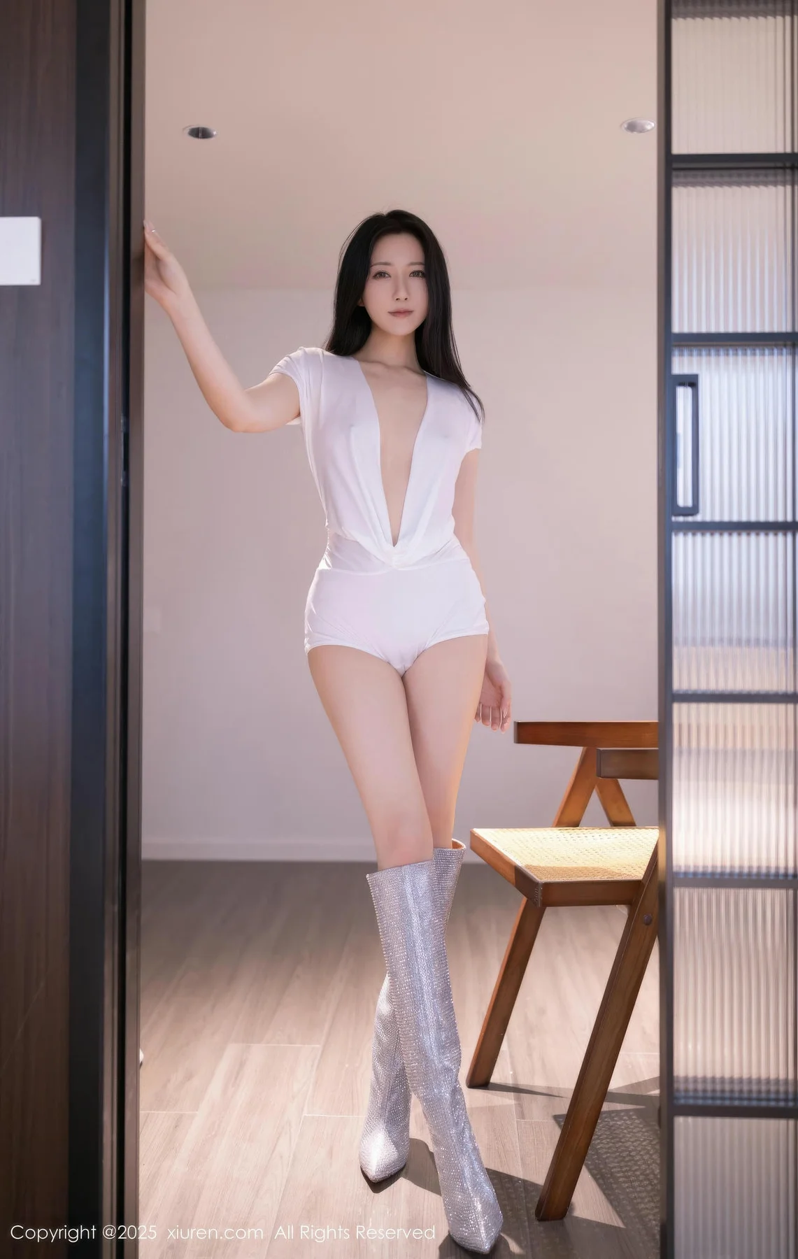 XiuRen 秀人 No.11079 鱼子酱Fish 诱人肉色丝袜 - 5