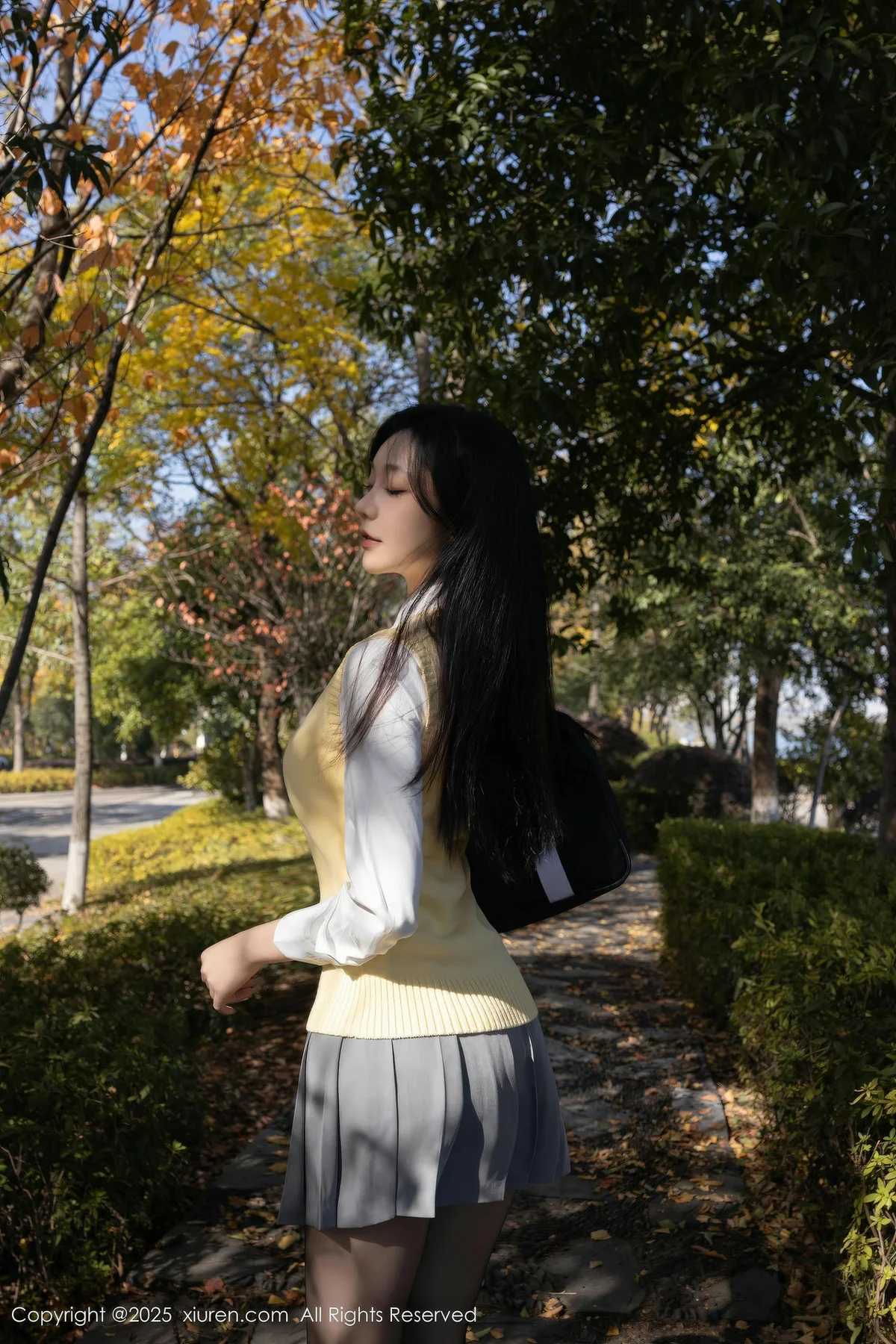 XiuRen 秀人 No.11087 安然anran 性感学生装扮搭 - 3