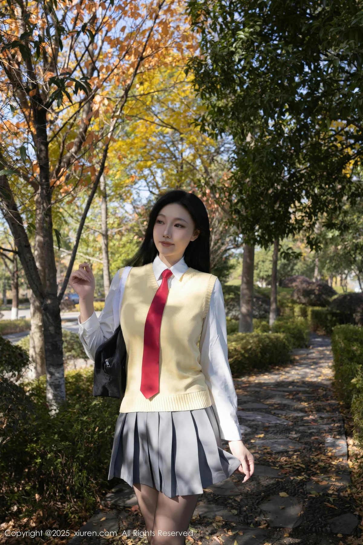 XiuRen 秀人 No.11087 安然anran 性感学生装扮搭 - 4