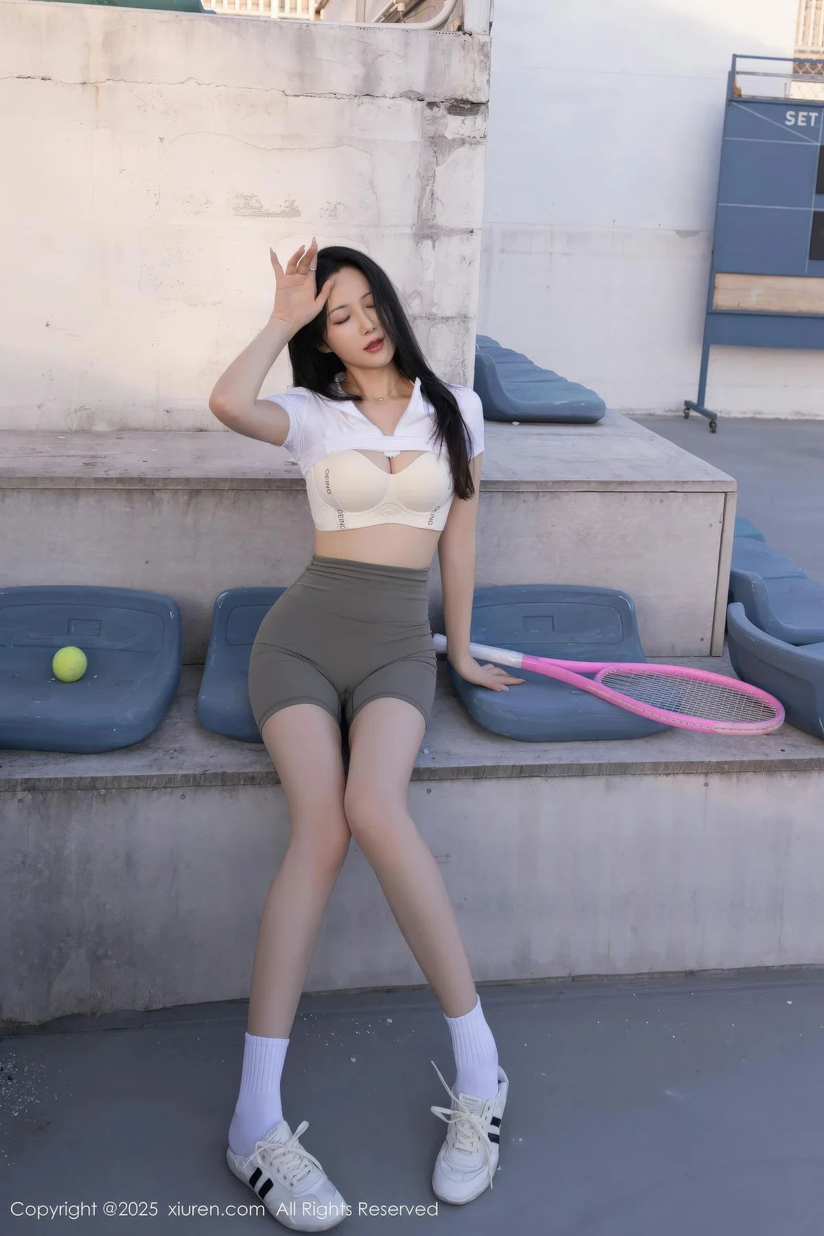 XiuRen 秀人 No.11106 鱼子酱Fish 网球运动美女场景拍摄 - 2