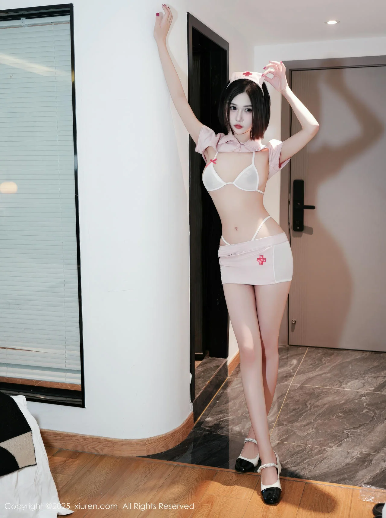 XiuRen 秀人 No.11111 奶芙酱EVA 粉色护士制服诱惑 - 4